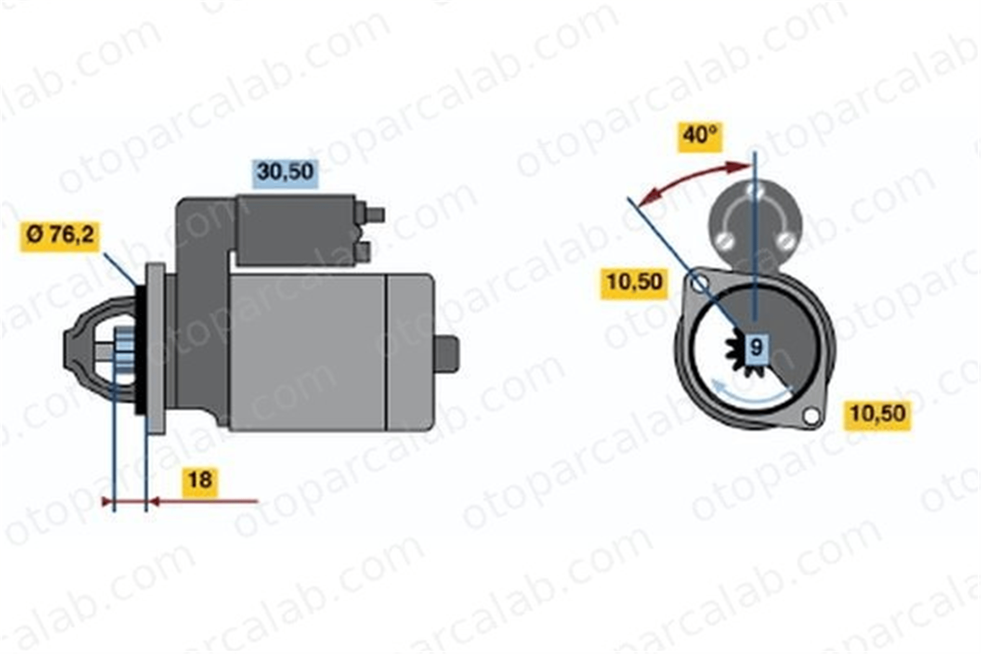 BOSCH 1 986 S00 656 Marş Dinamosu ALFA ROMEO 147 CITROËN JUMPY Panelvan/Van KHD12851306 58401940