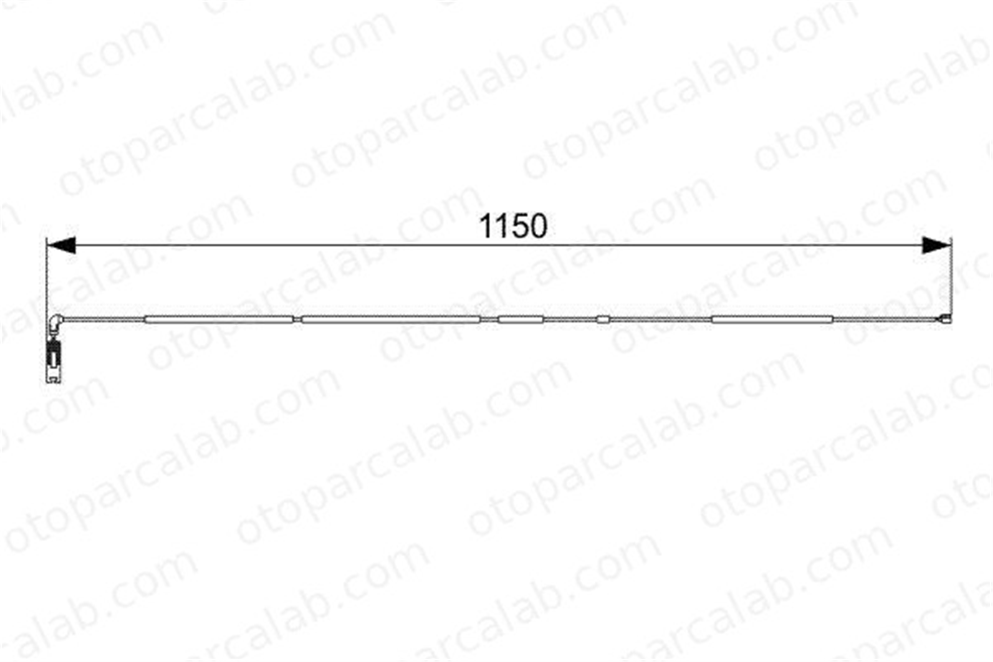 BOSCH 1 987 473 004 Balata İkaz Kablosu Arka BMW Z4 Roadster Z4 Coupe 34356757896