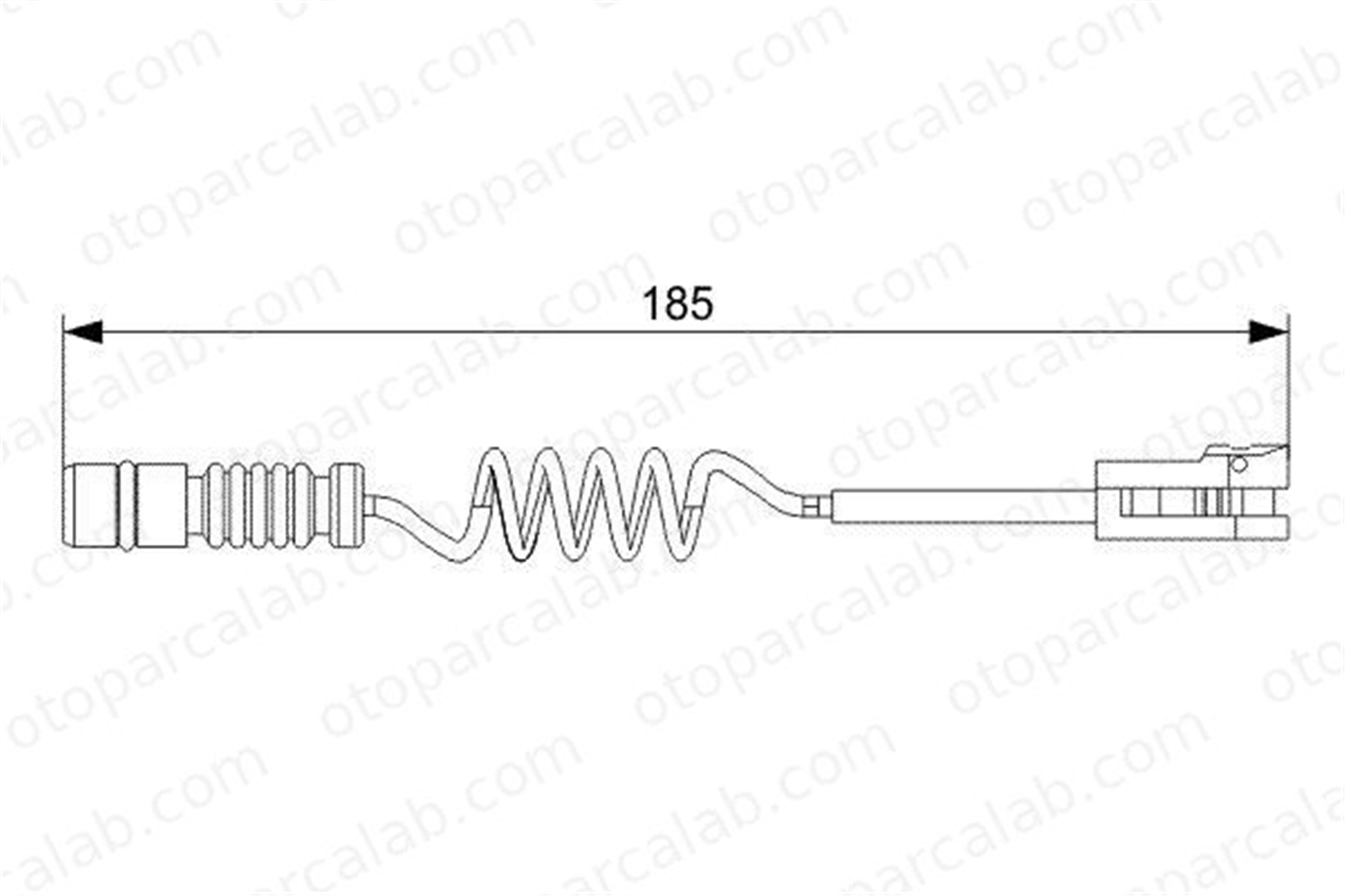 BOSCH 1 987 473 007 Balata İkaz Kablosu Ön veya Arka MERCEDES-BENZ SPRINTER 4-t Panelvan/Van SPRINTER 4-t Platform şasi 2D0919351A 9015400217