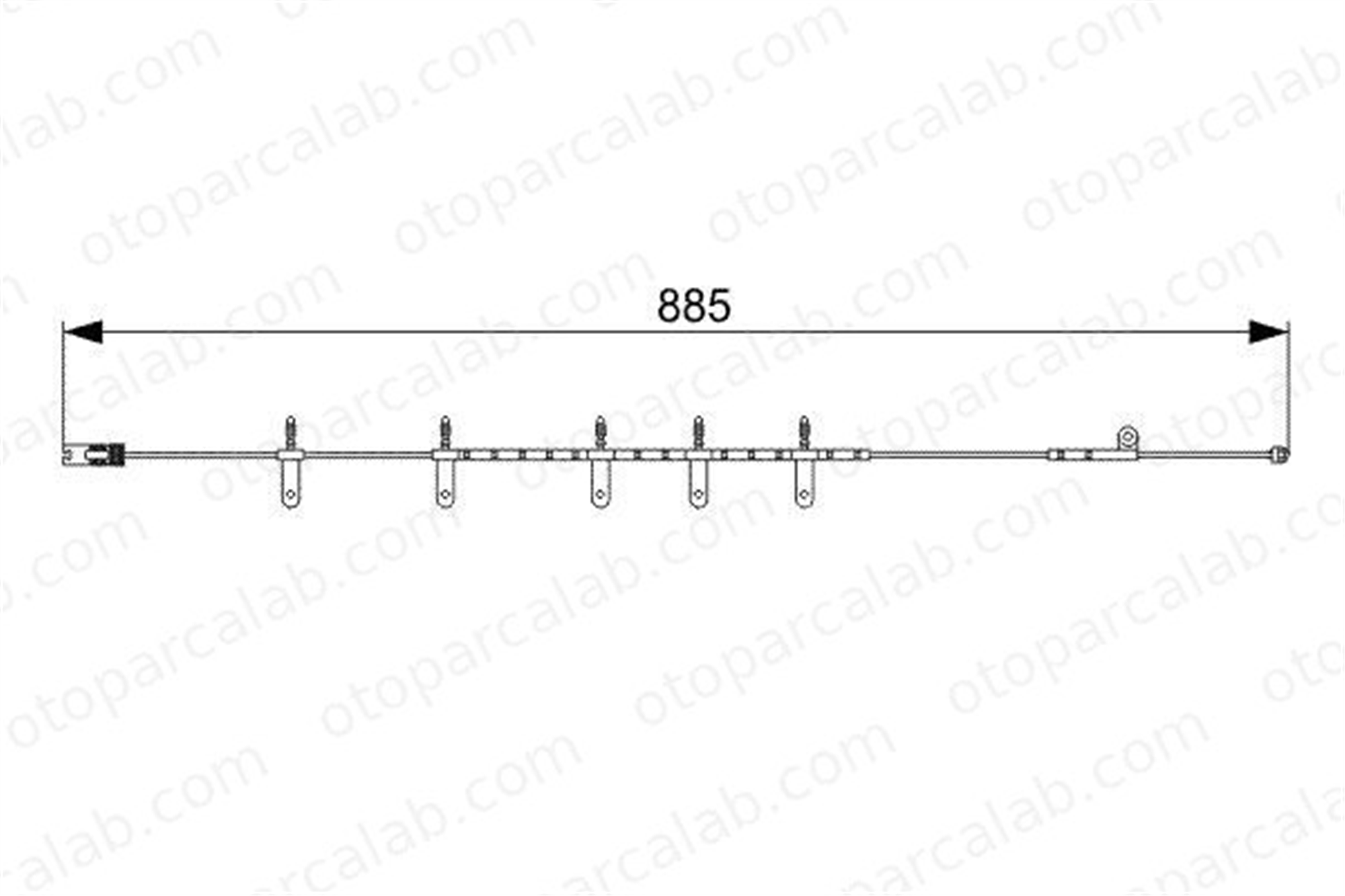 BOSCH 1 987 473 015 Balata İkaz Kablosu Ön MINI MINI MINI Cabrio 1987473015 34356761447