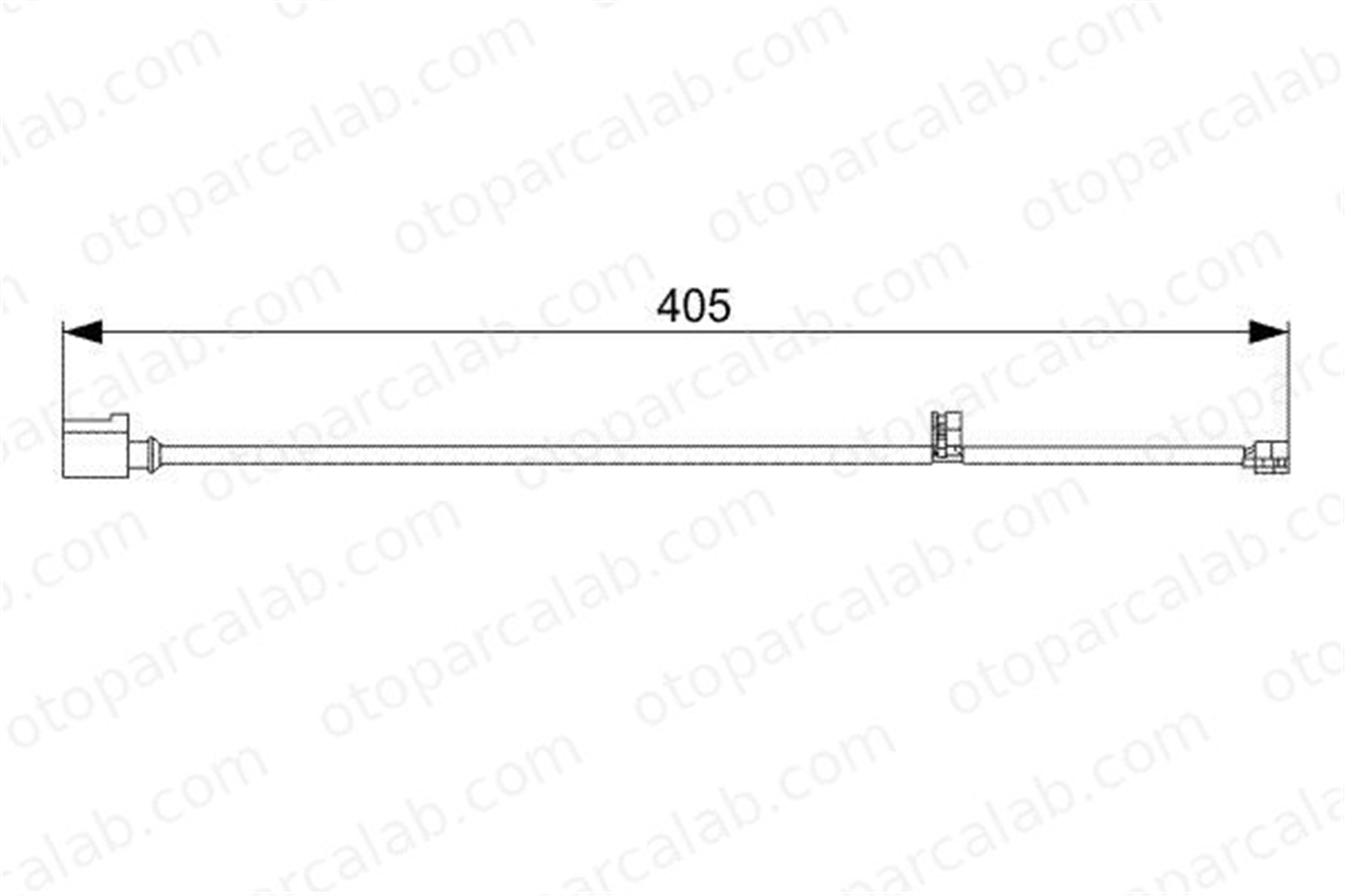 BOSCH 1 987 473 025 Balata İkaz Kablosu Ön PORSCHE CAYENNE 95561236550
