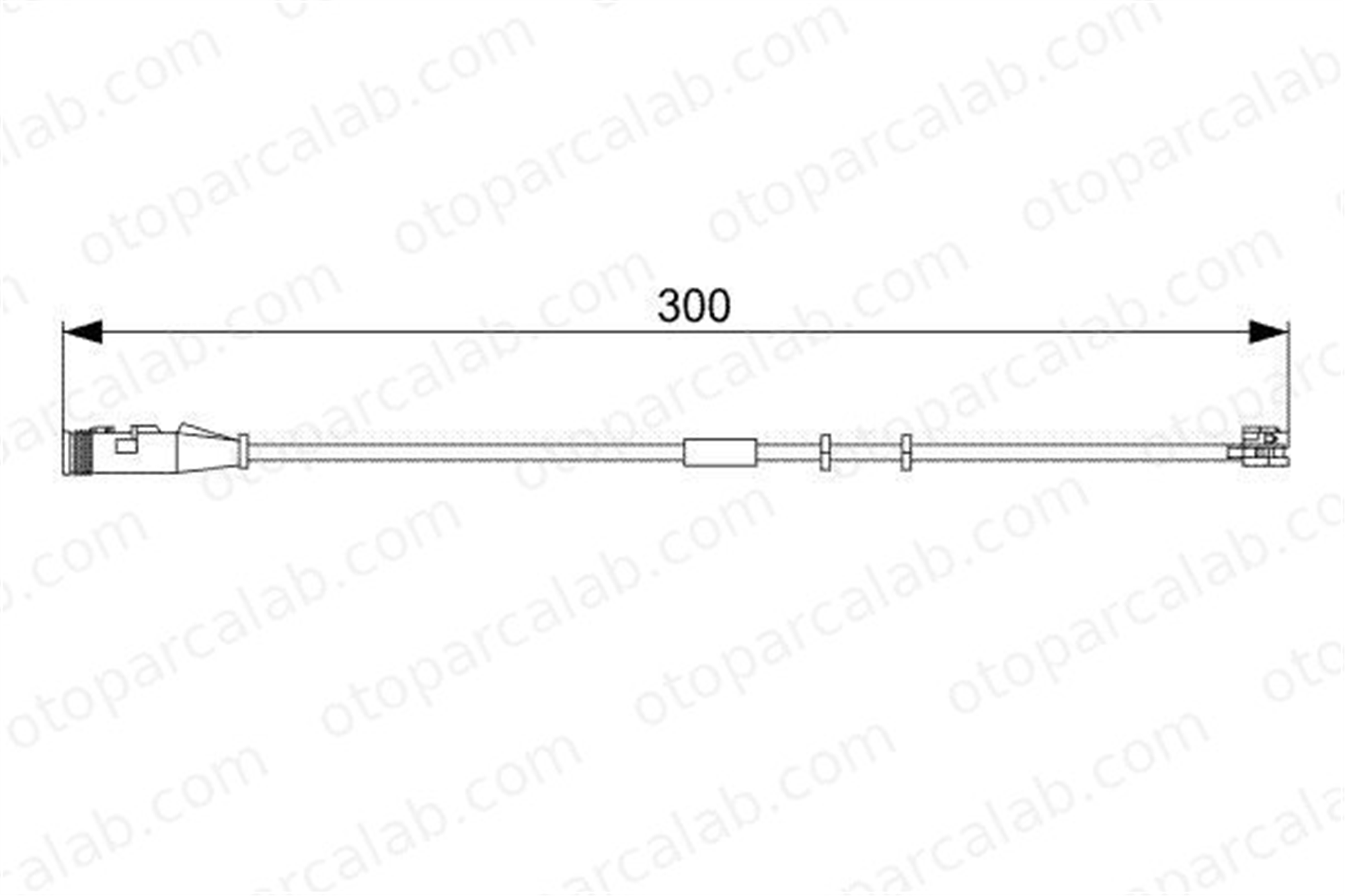 BOSCH 1 987 473 033 Balata İkaz Kablosu Ön OPEL ASTRA H Station wagon ASTRA H 1987473033 13116560