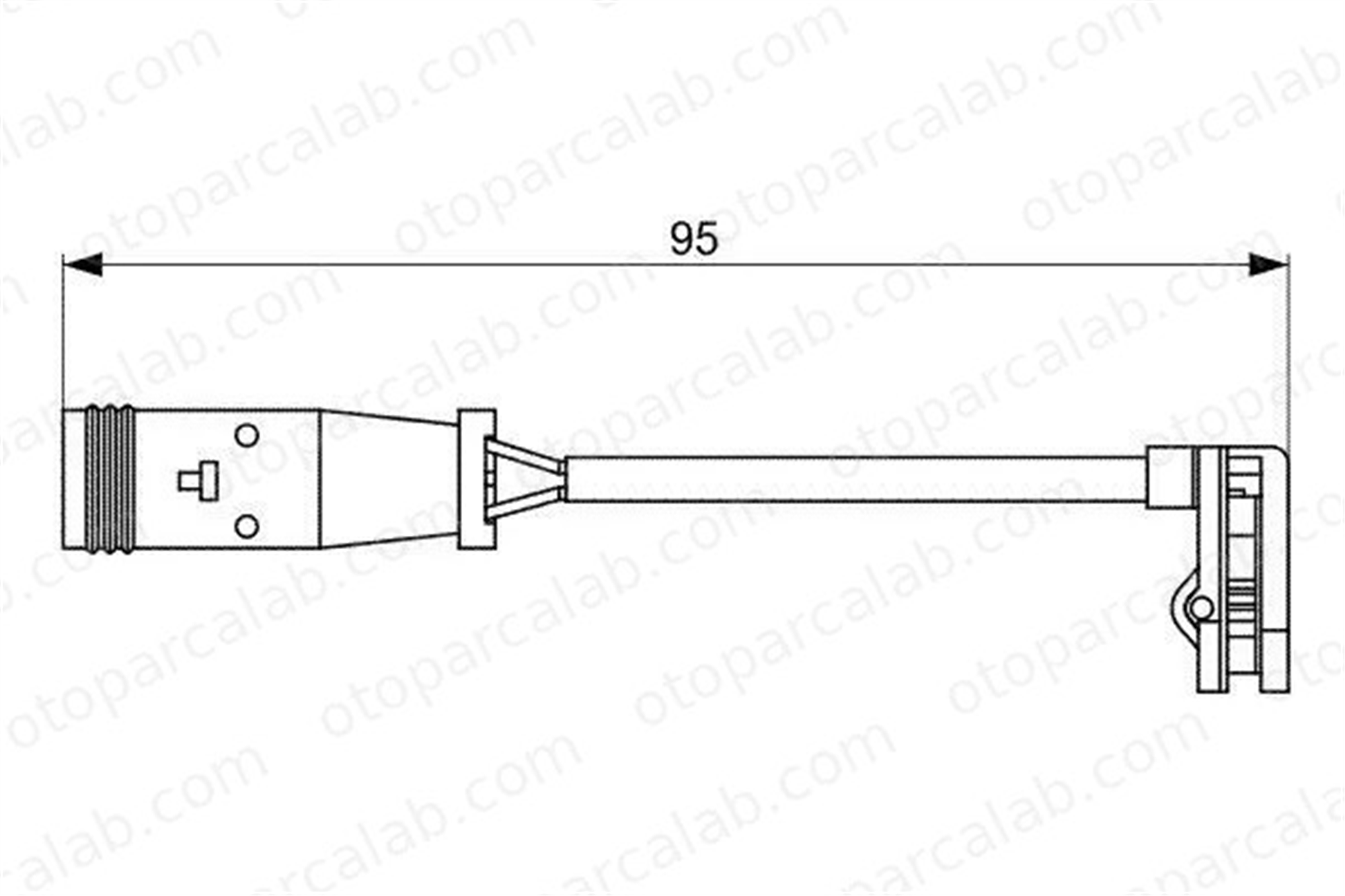 BOSCH 1 987 473 036 Balata İkaz Kablosu Ön veya Arka MERCEDES-BENZ SPRINTER 3,5-t Panelvan/Van SPRINTER 3,5-t Platform şasi 1987473036 6395401417