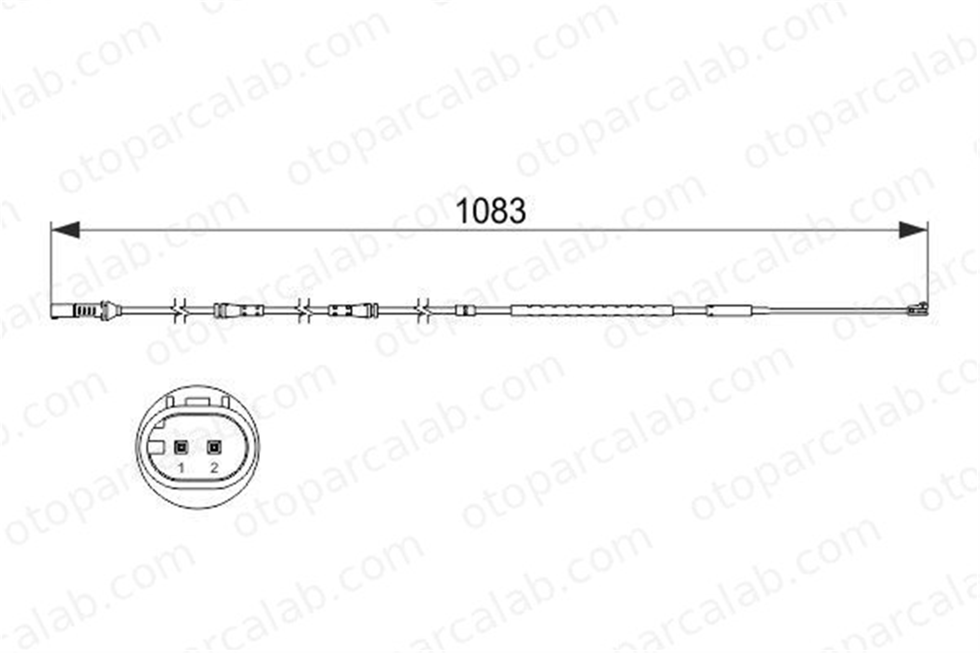BOSCH 1 987 473 500 Balata İkaz Kablosu Ön BMW 5 5 Touring 34356791958