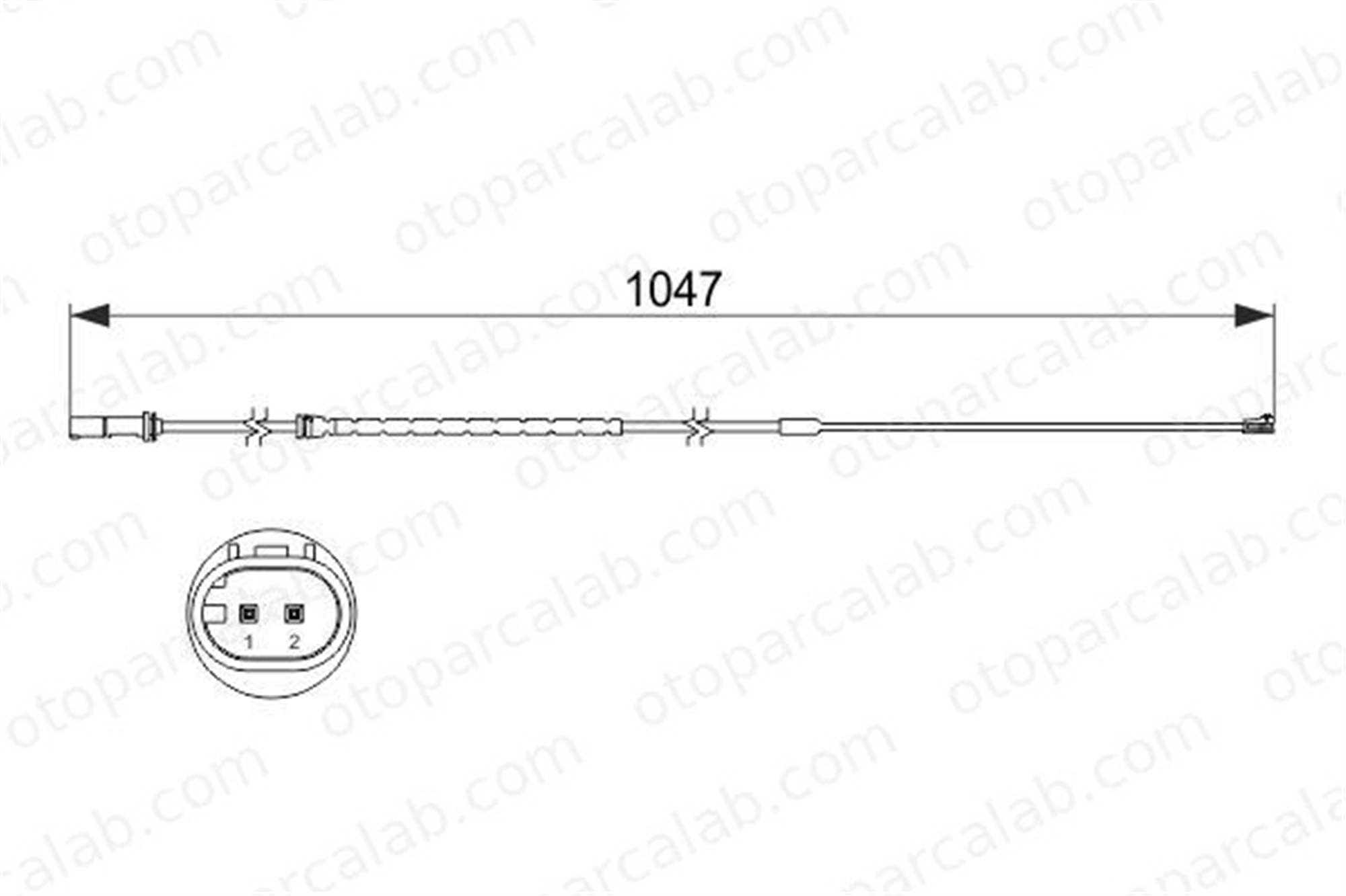 BOSCH 1 987 473 512 Balata İkaz Kablosu Arka BMW X5 X6 34356792571