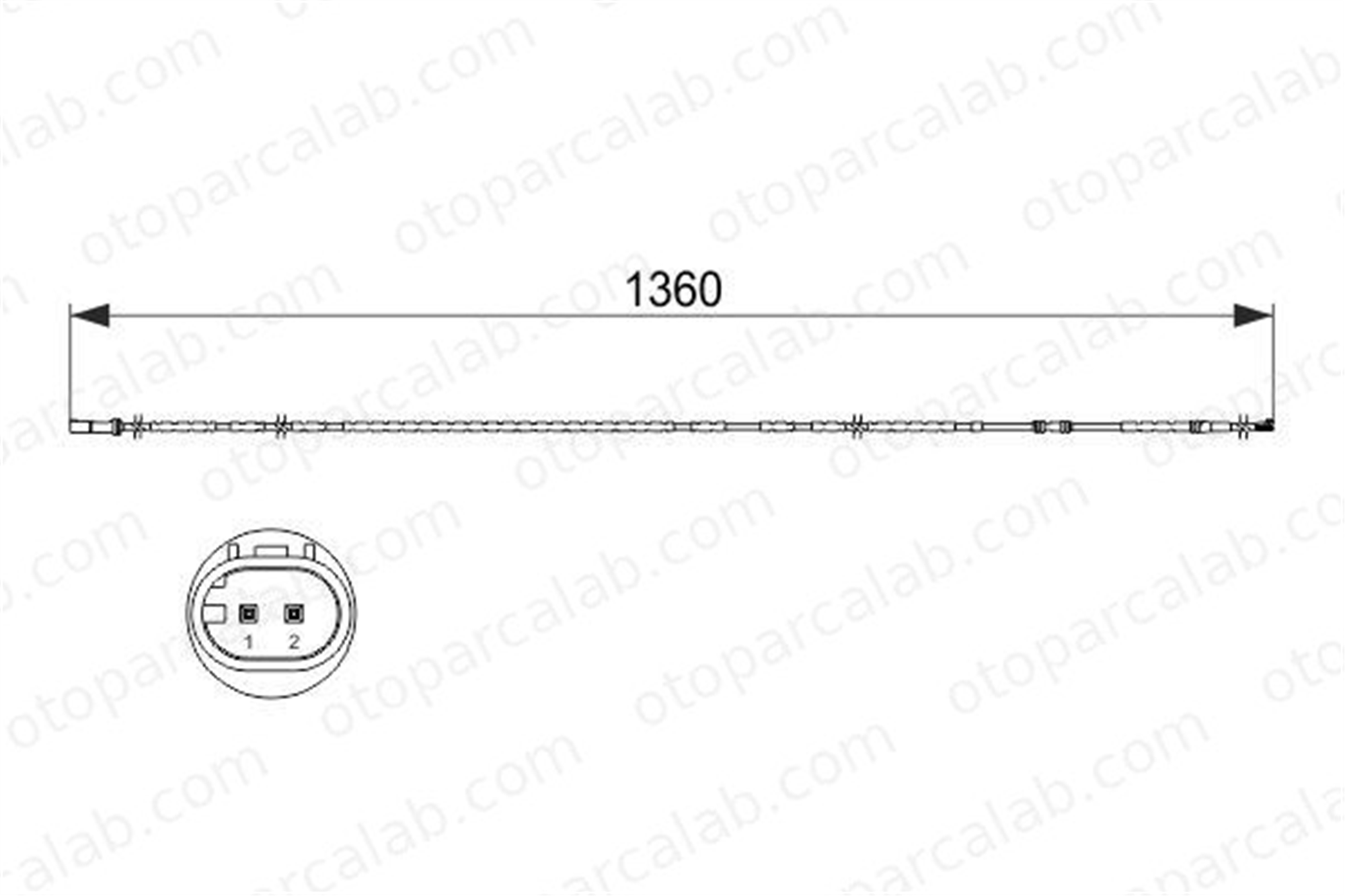 BOSCH 1 987 473 518 Balata İkaz Kablosu Arka BMW Z4 Roadster 34356792566