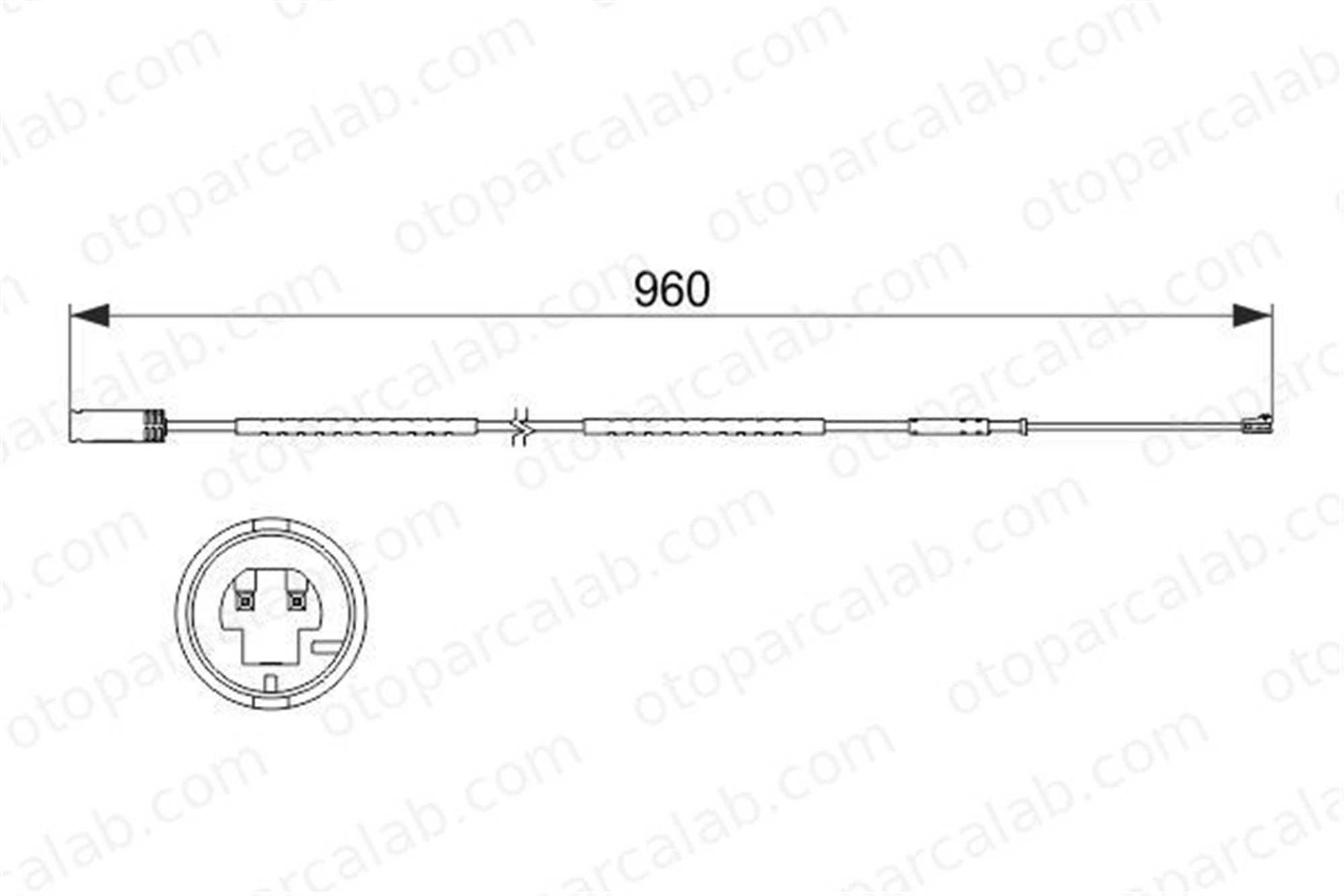 BOSCH 1 987 473 523 Balata İkaz Kablosu Arka MINI MINI COUNTRYMAN MINI PACEMAN 34359804834