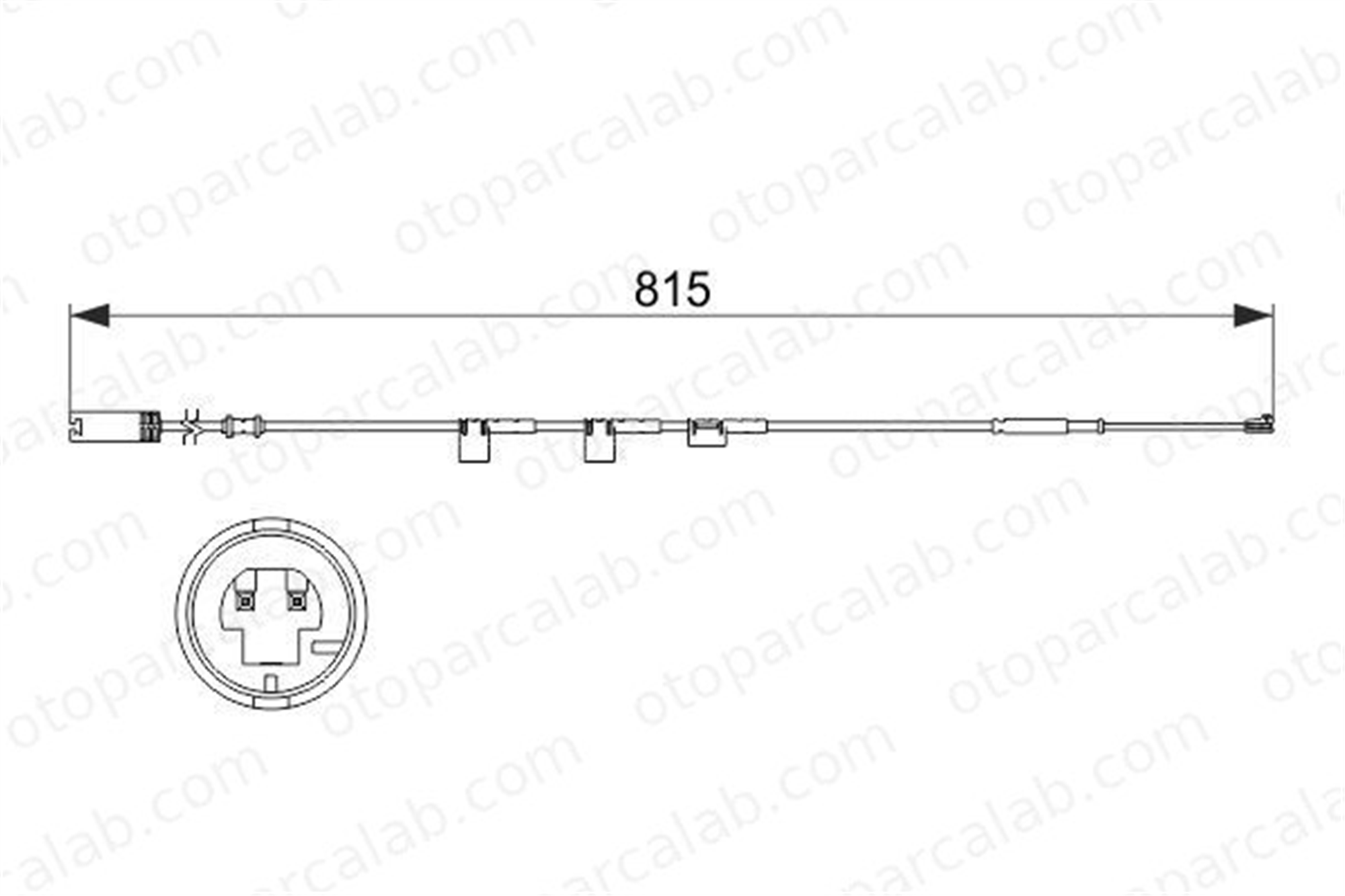 BOSCH 1 987 473 524 Balata İkaz Kablosu Ön MINI MINI MINI CLUBMAN 34356792572