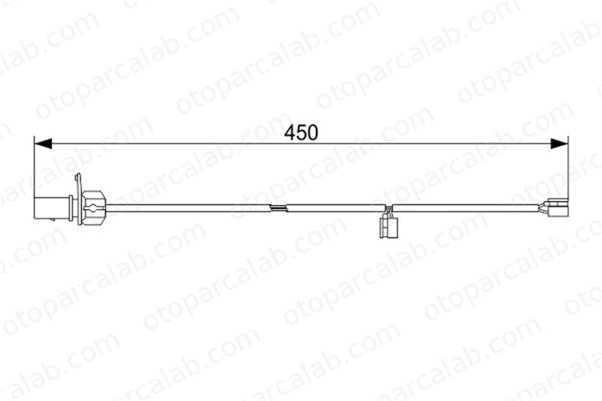 BOSCH 1 987 473 583 Balata İkaz Kablosu Ön AUDI A6 C7 A6 C7 Avant 1987473583 4H0615121B