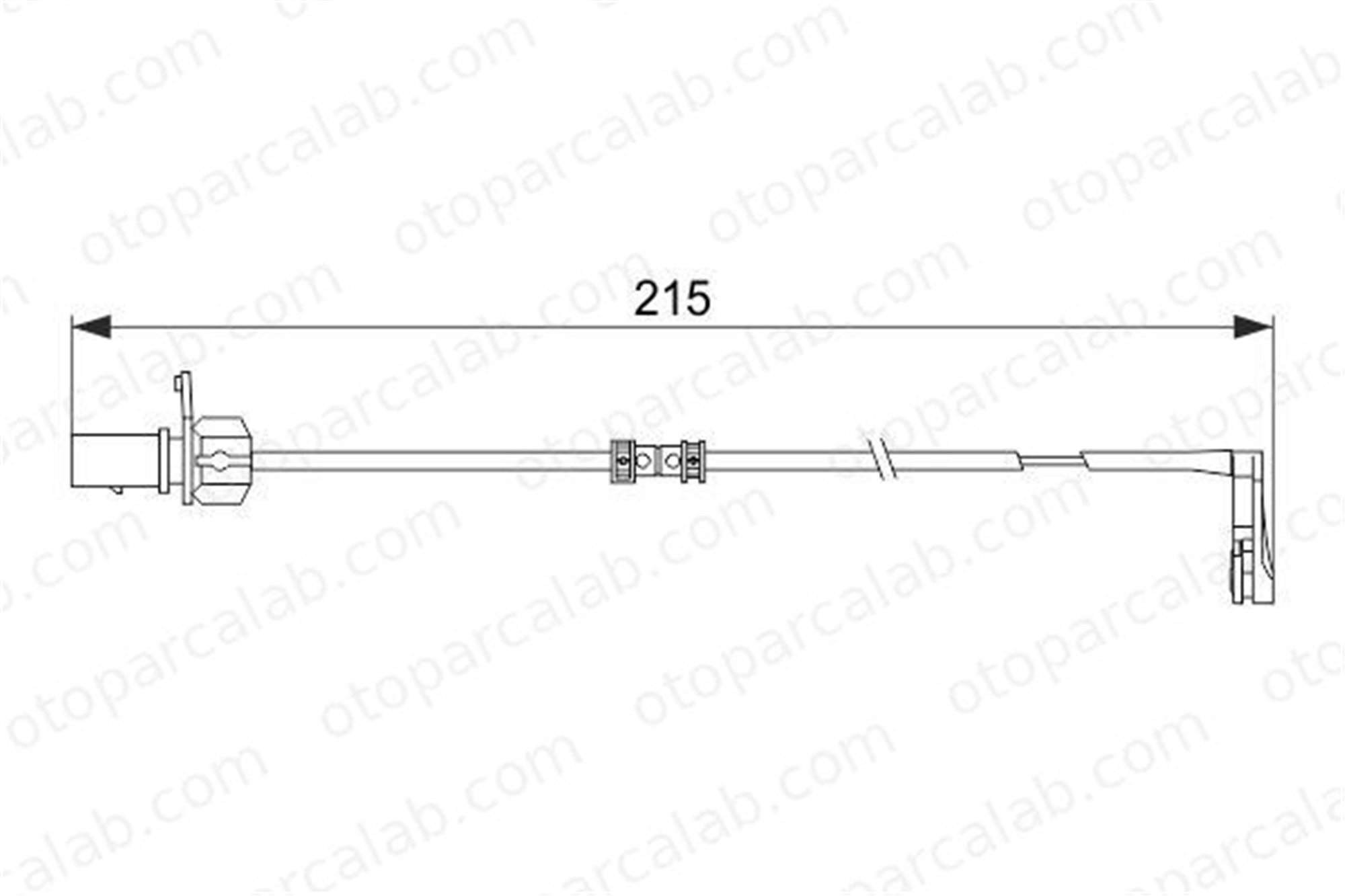 BOSCH 1 987 474 489 Balata İkaz Kablosu Ön veya Arka AUDI A6 C7 Avant A7 Sportback 4G0615121 PAB615121