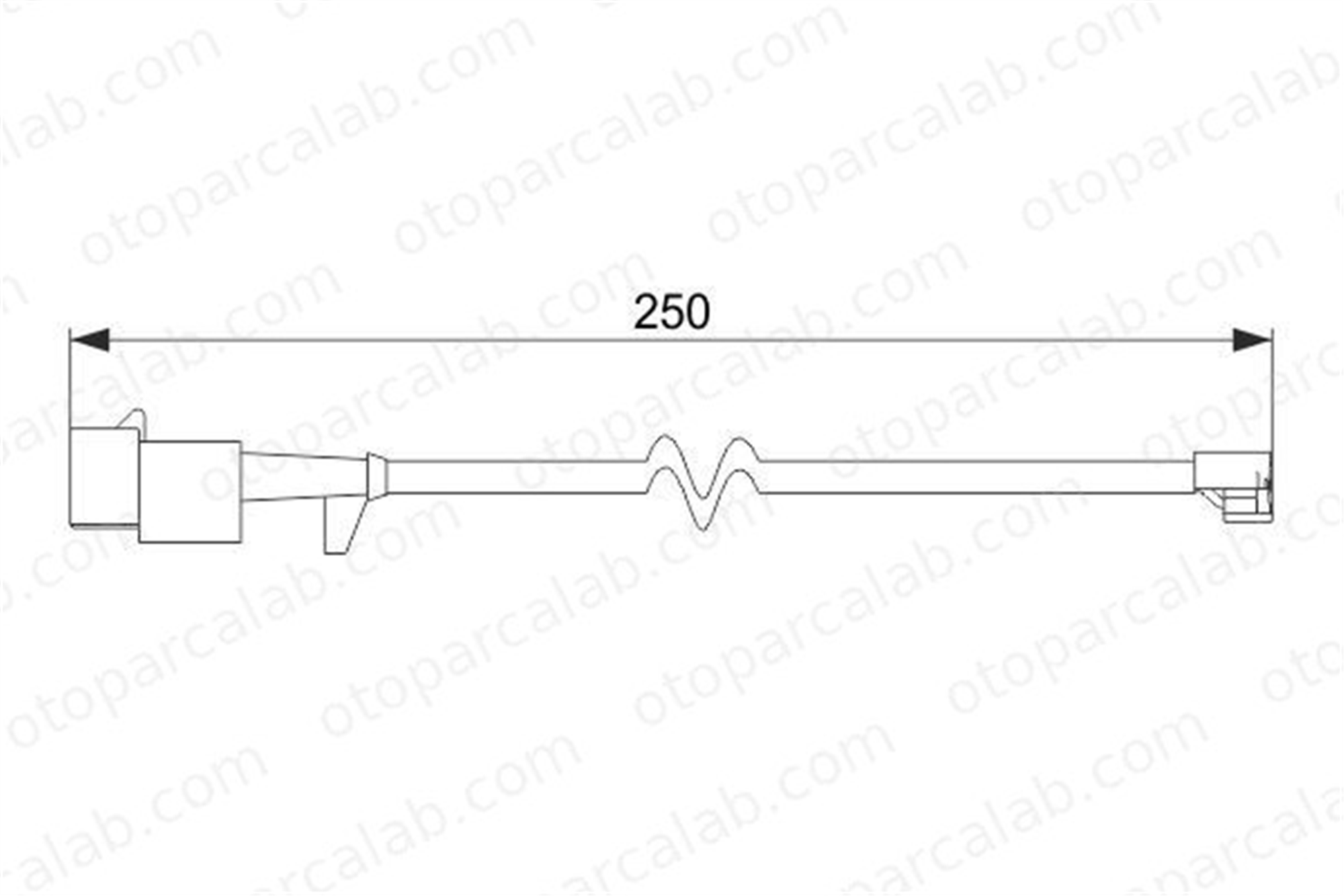 BOSCH 1 987 474 574 Balata İkaz Kablosu Arka IVECO DAILY IV Platform şasi DAILY IV Panelvan/Van 1987474574 2992394