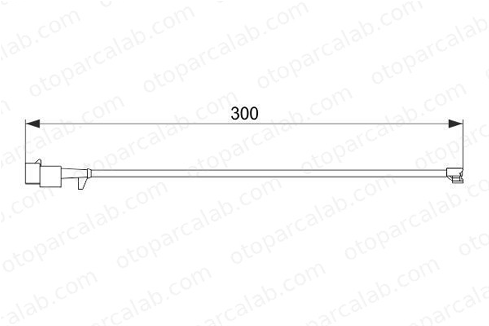 BOSCH 1 987 474 576 Balata İkaz Kablosu Arka IVECO DAILY III Panelvan/Van DAILY III Platform şasi 1987474576 FWI305