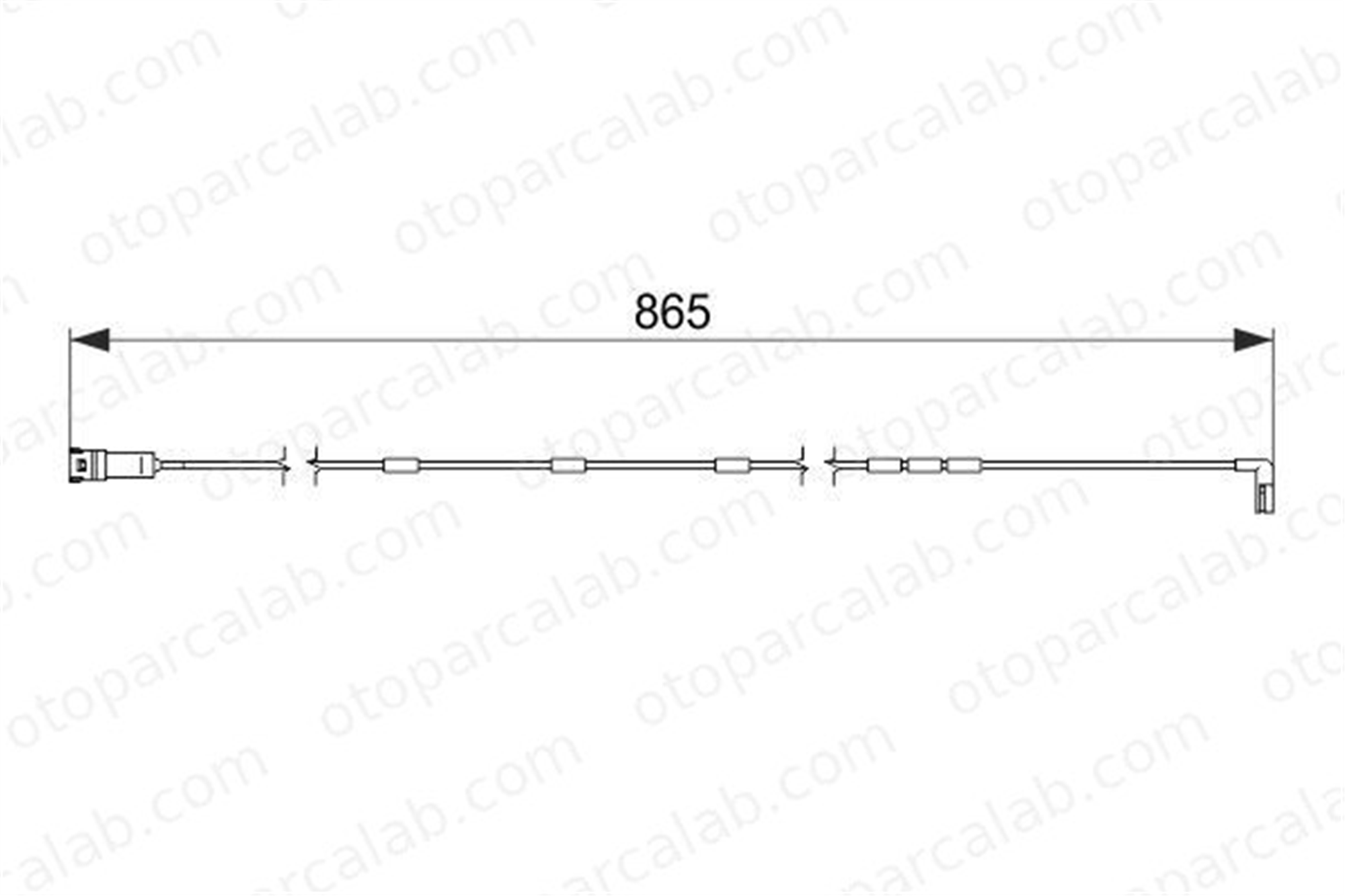 BOSCH 1 987 474 586 Balata İkaz Kablosu Ön OPEL OMEGA A Station wagon OMEGA A 90372058 1238421