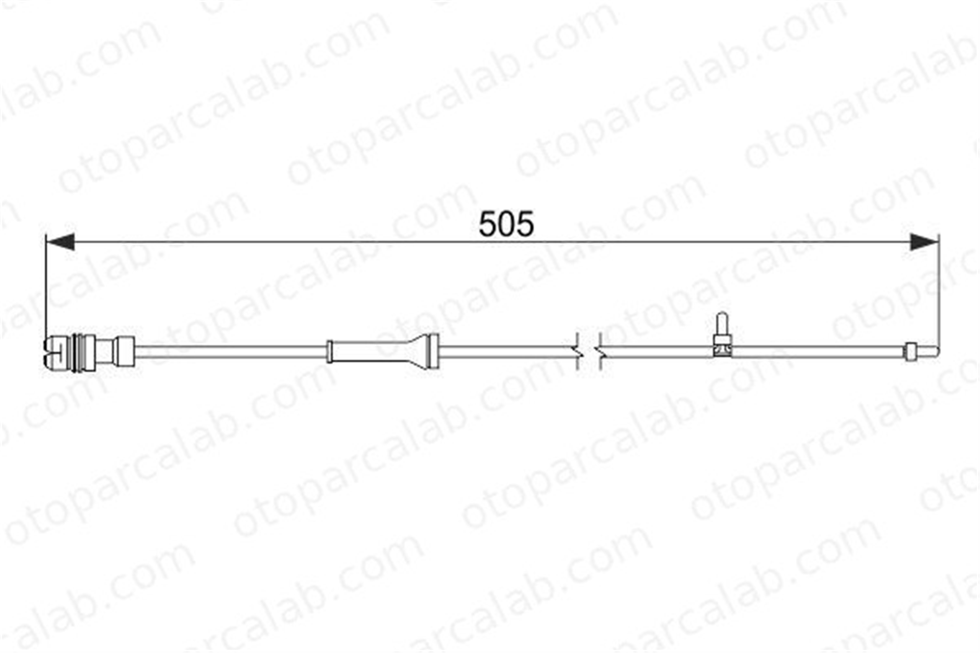 BOSCH 1 987 474 592 Balata İkaz Kablosu Arka PORSCHE BOXSTER CAYMAN 98661236500
