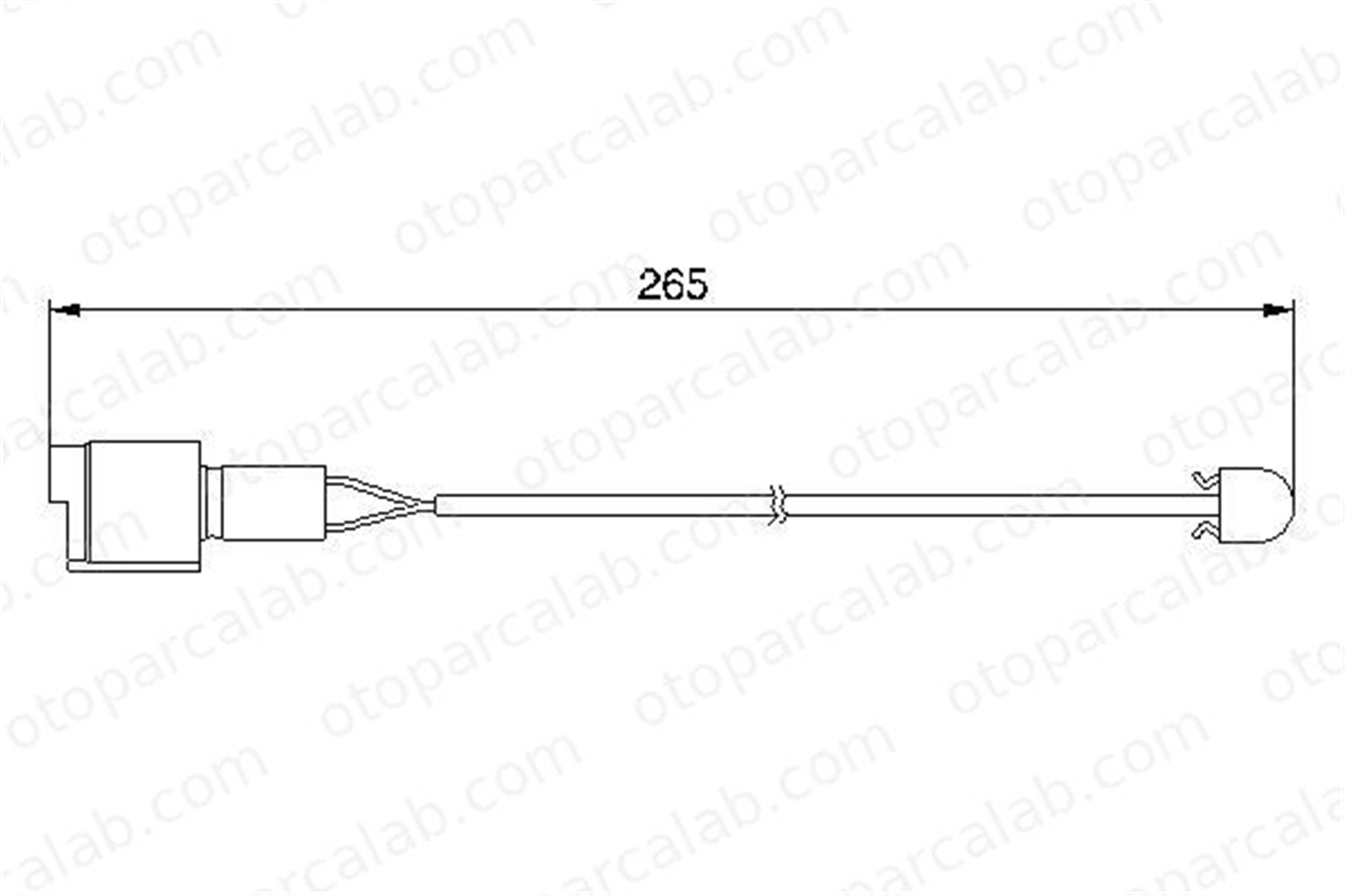BOSCH 1 987 474 904 Balata İkaz Kablosu Arka BMW 3 5 1987474904 34111152607