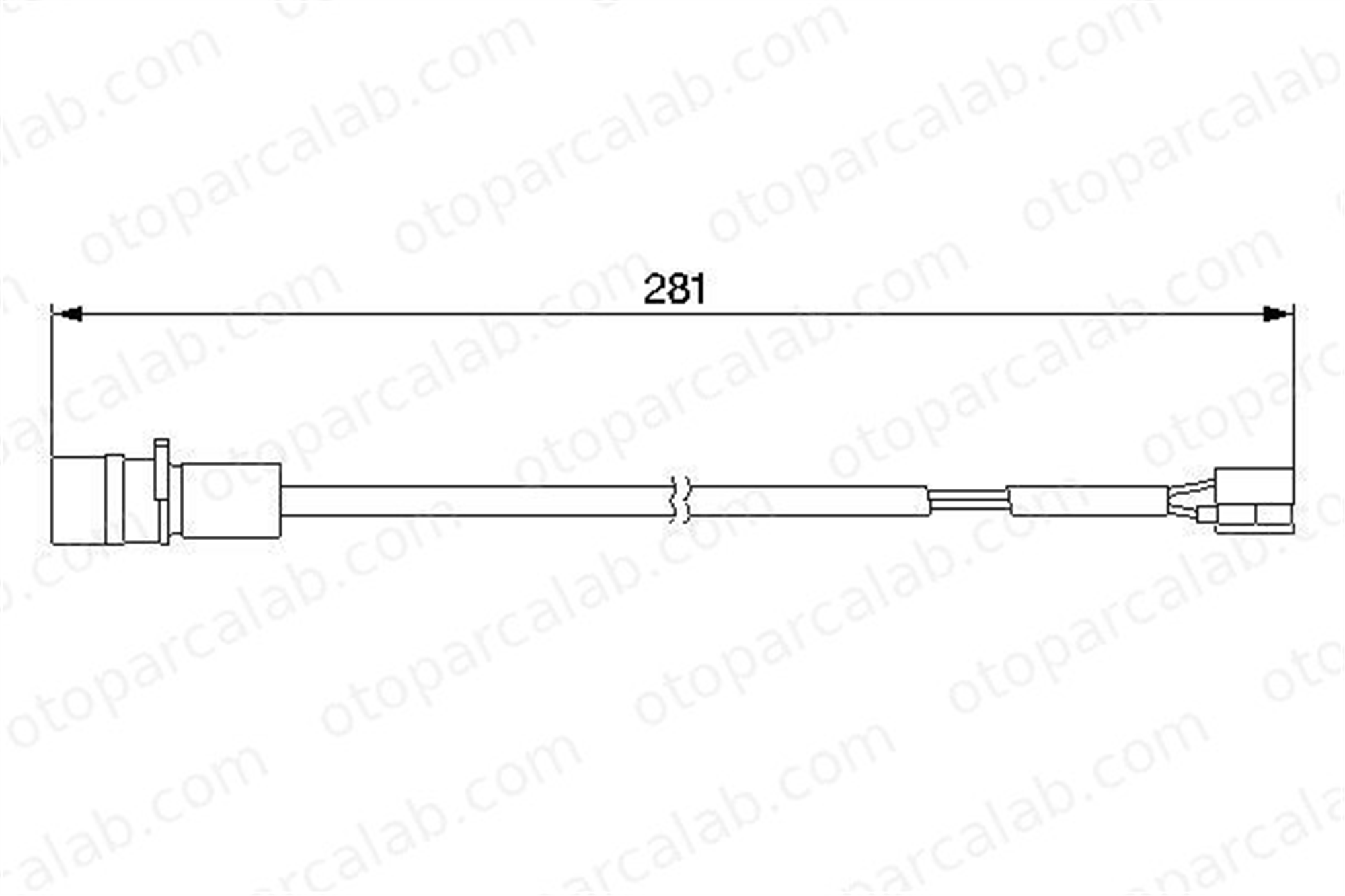 BOSCH 1 987 474 924 Balata İkaz Kablosu Ön veya Arka PORSCHE 911 Cabrio 911 94461221100 94461221102