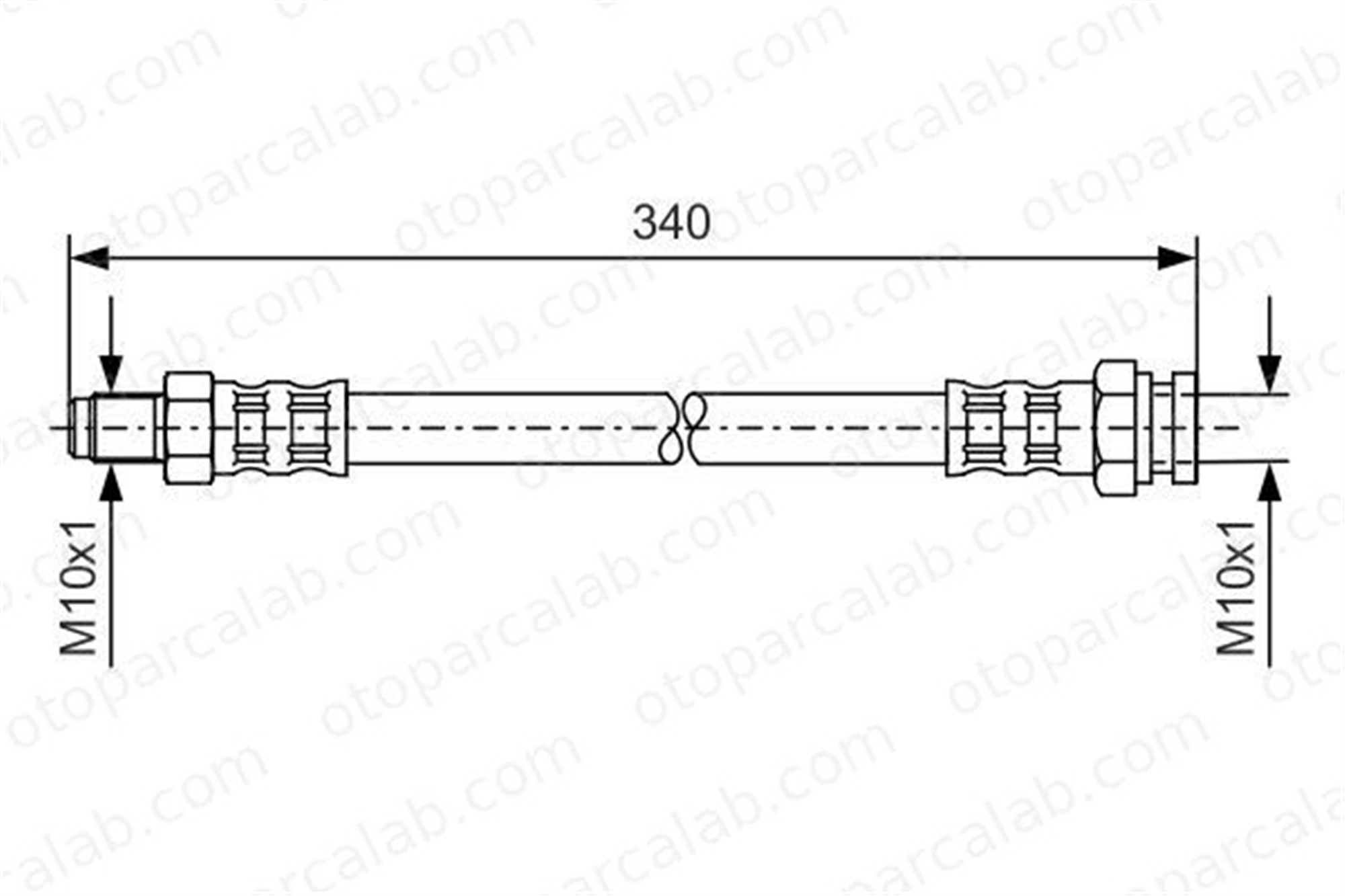 BOSCH 1 987 476 121 Fren Hortumu Arka Sağ veya Sol FIAT DUCATO Panelvan/Van DUCATO Platform şasi 1987476121 71736956