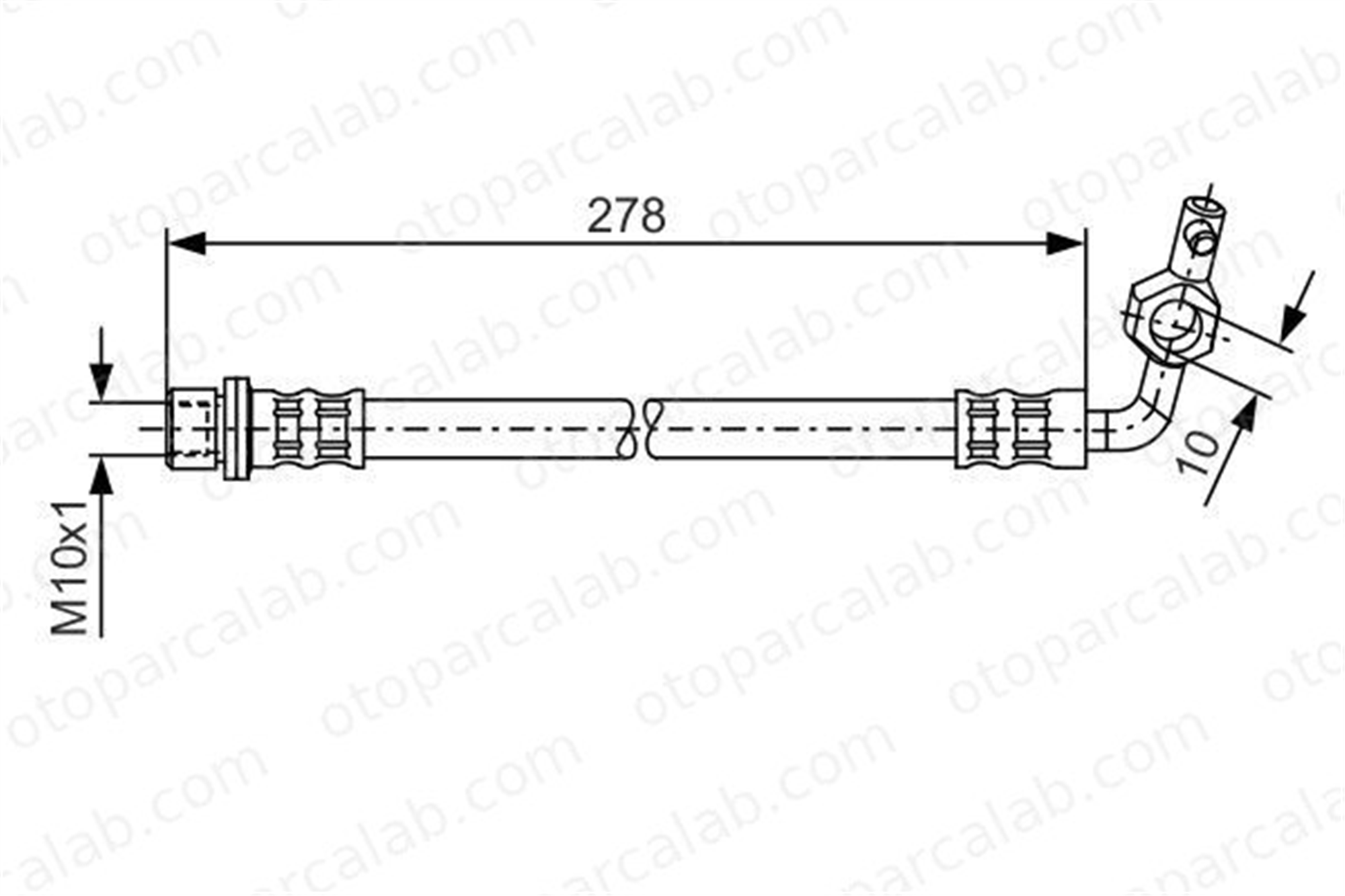 BOSCH 1 987 476 127 Fren Hortumu Arka Sağ TOYOTA RAV 4 II RAV 4 I Cabrio 1987476127 9094702980