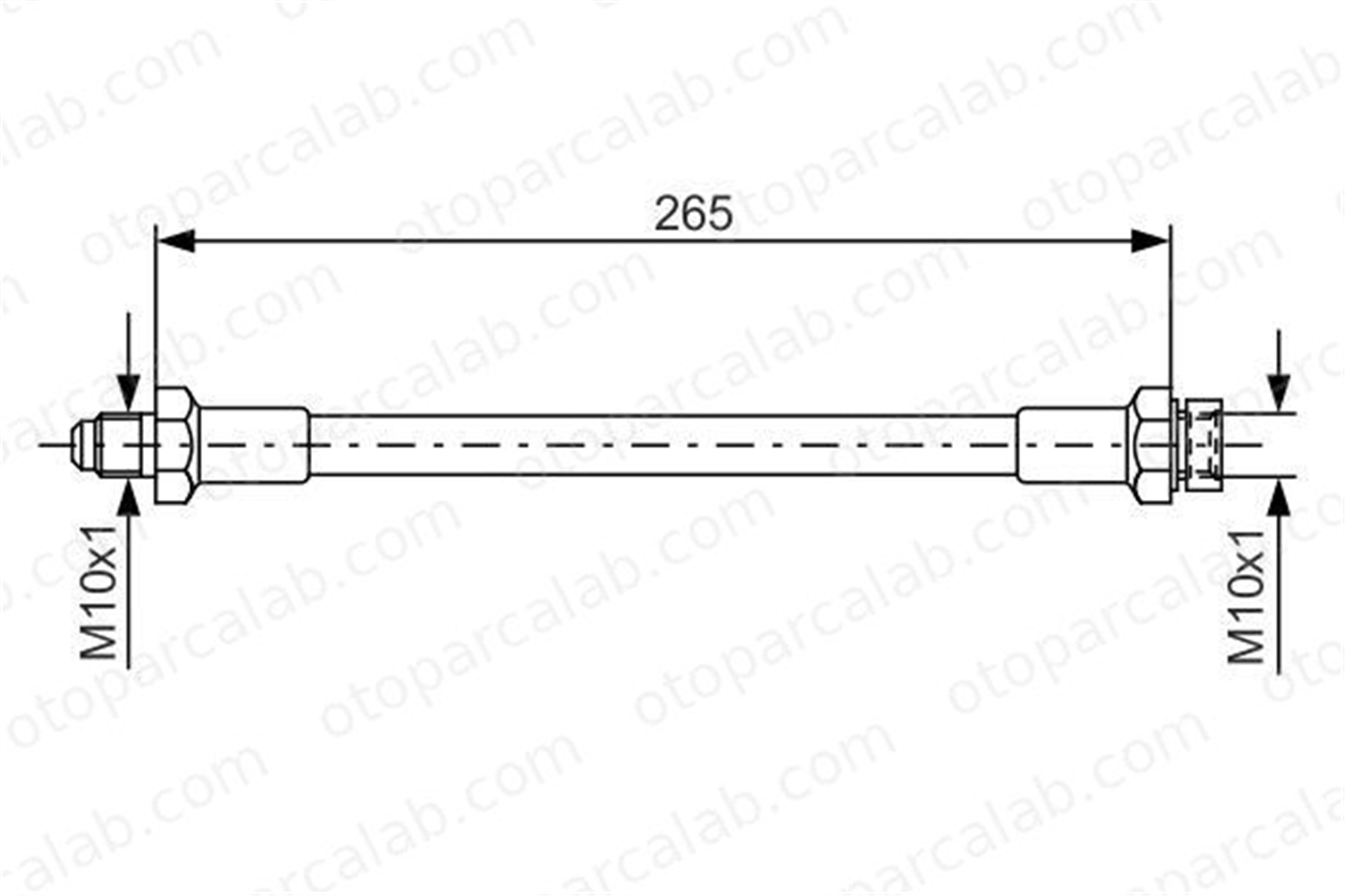 BOSCH 1 987 476 244 Fren Hortumu Arka Sağ veya Sol FIAT DUCATO Panorama CITROËN C25 Panelvan/Van 1987476244 4477793