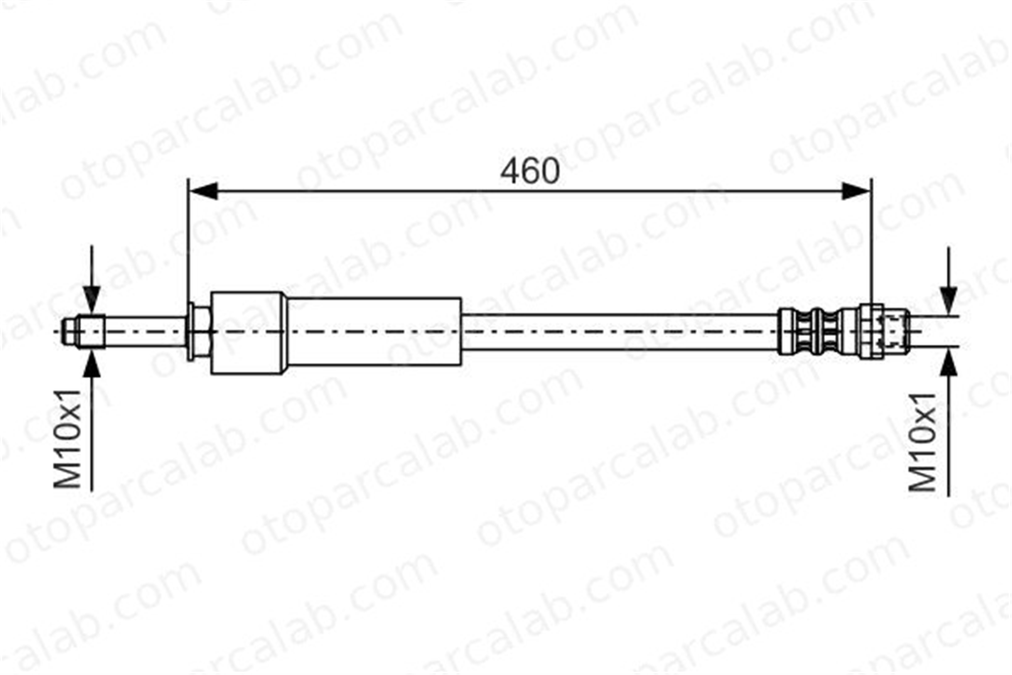 BOSCH 1 987 476 297 Fren Hortumu Ön Sağ veya Sol MERCEDES-BENZ SPRINTER 5-t Panelvan/Van SPRINTER 5-t Platform şasi A9064280635 9064280635