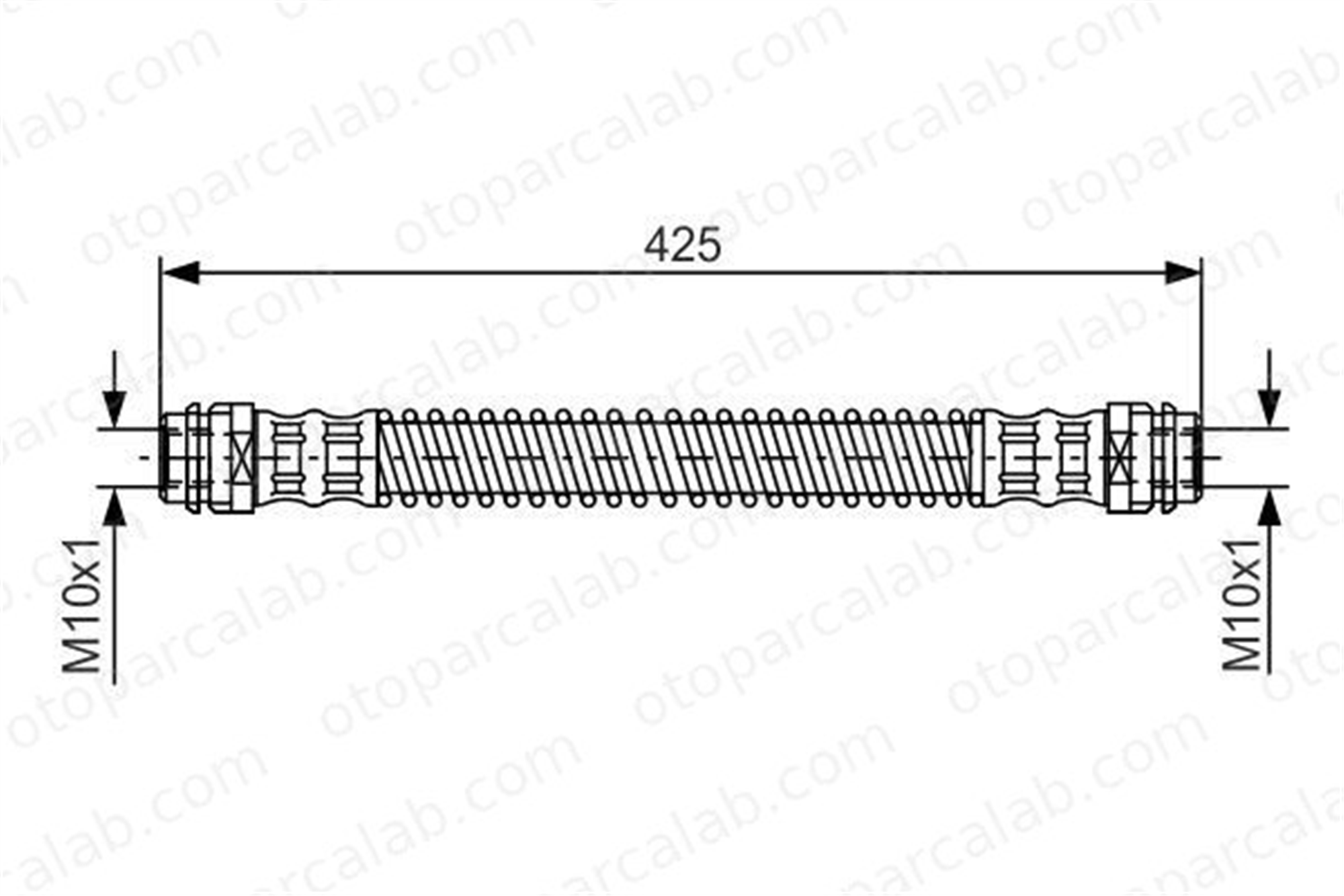 BOSCH 1 987 476 330 Fren Hortumu Arka Sağ veya Sol PORSCHE CAYENNE VW TOUAREG 7L0611776 7L0611776A