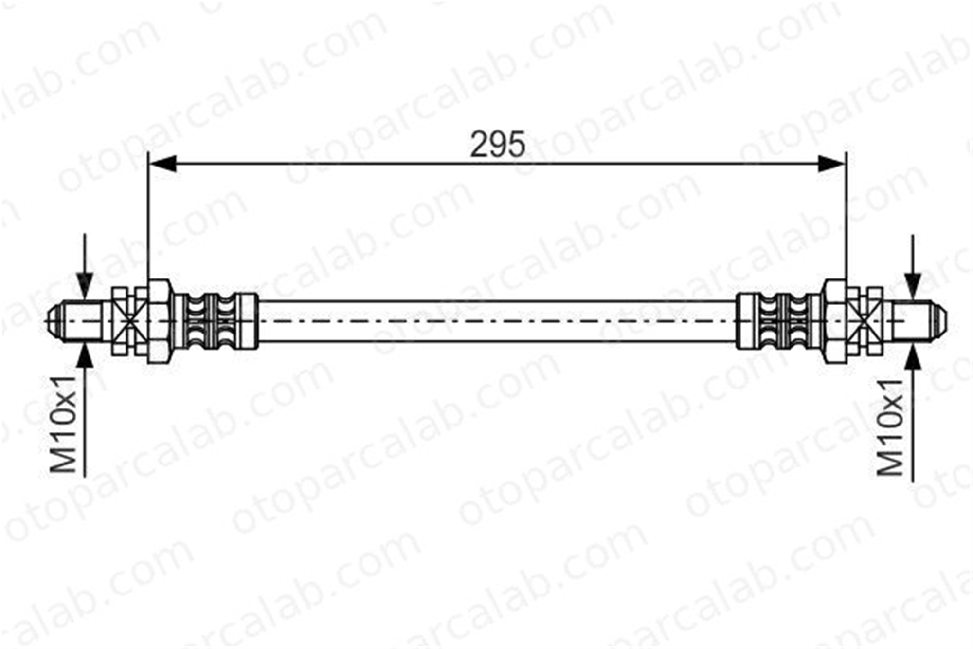 BOSCH 1 987 476 382 Fren Hortumu Arka Sağ veya Sol FORD FIESTA III SIERRA II 1987476382 1027745