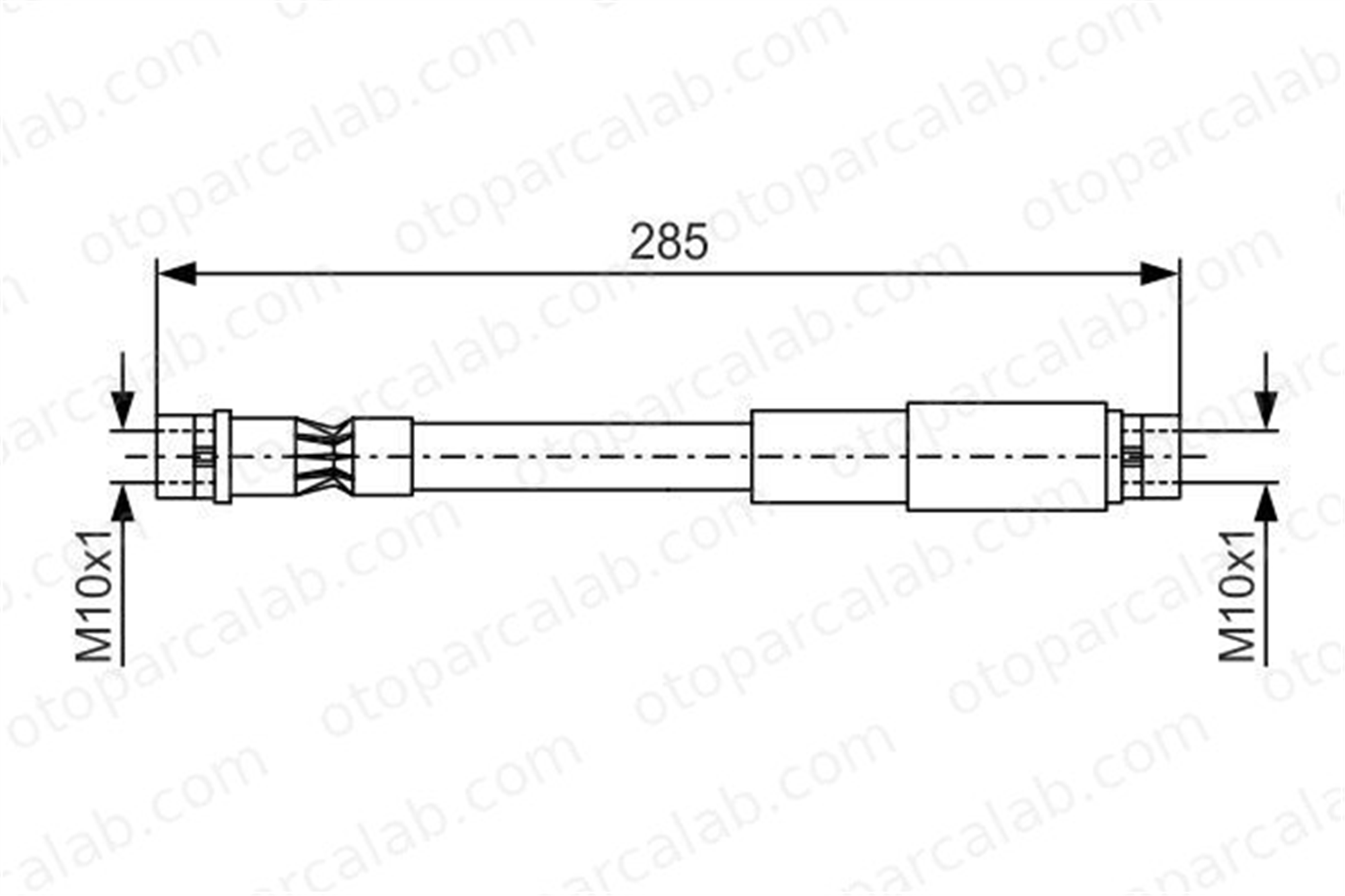BOSCH 1 987 476 406 Fren Hortumu Ön Sağ veya Sol AUDI COUPE B3 80 B3 Sedan VWW893611707 893611707
