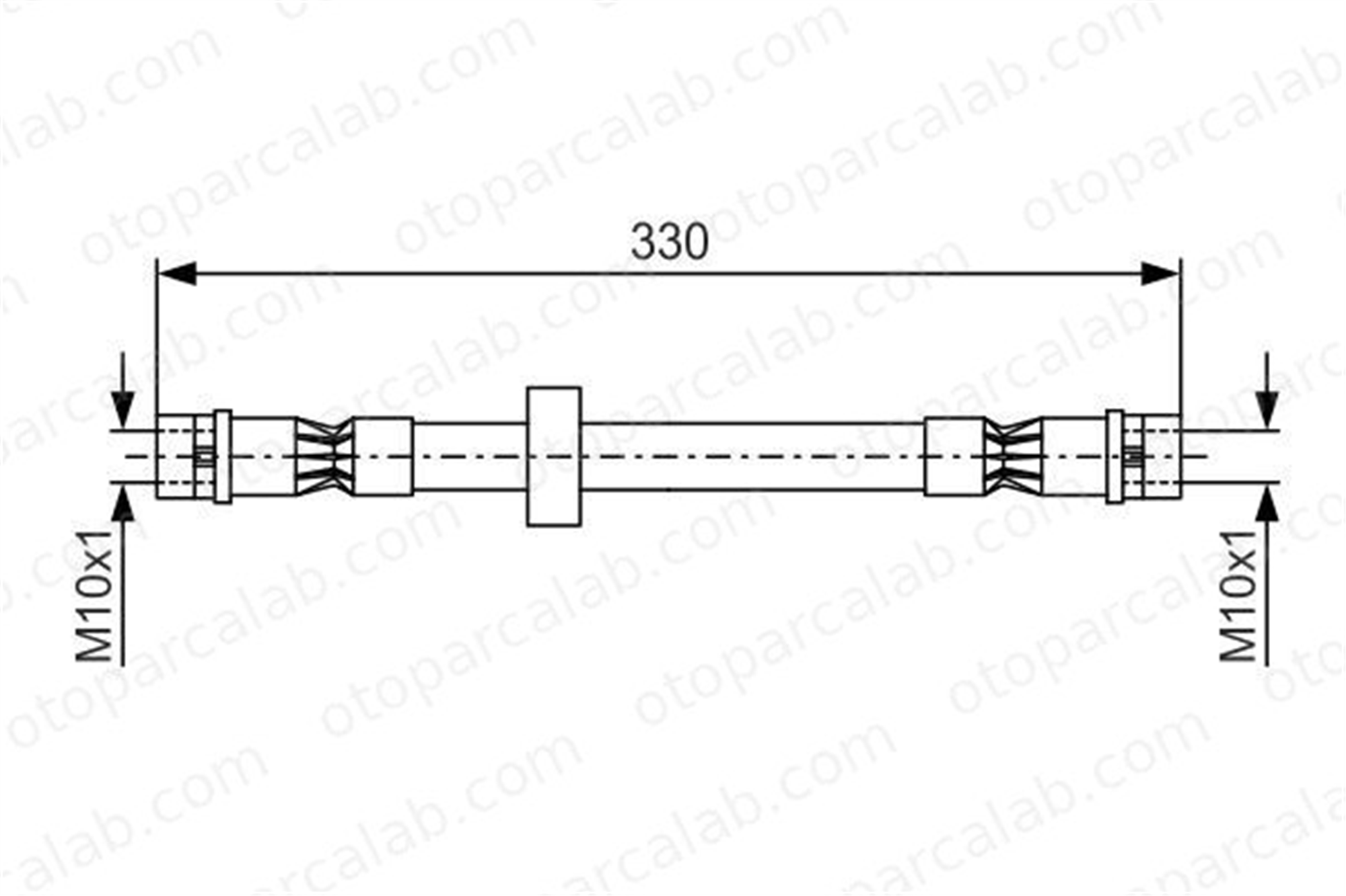 BOSCH 1 987 476 410 Fren Hortumu Ön Sağ veya Sol VW PASSAT B3/B4 PASSAT B3/B4 Variant 1987476410 535611701