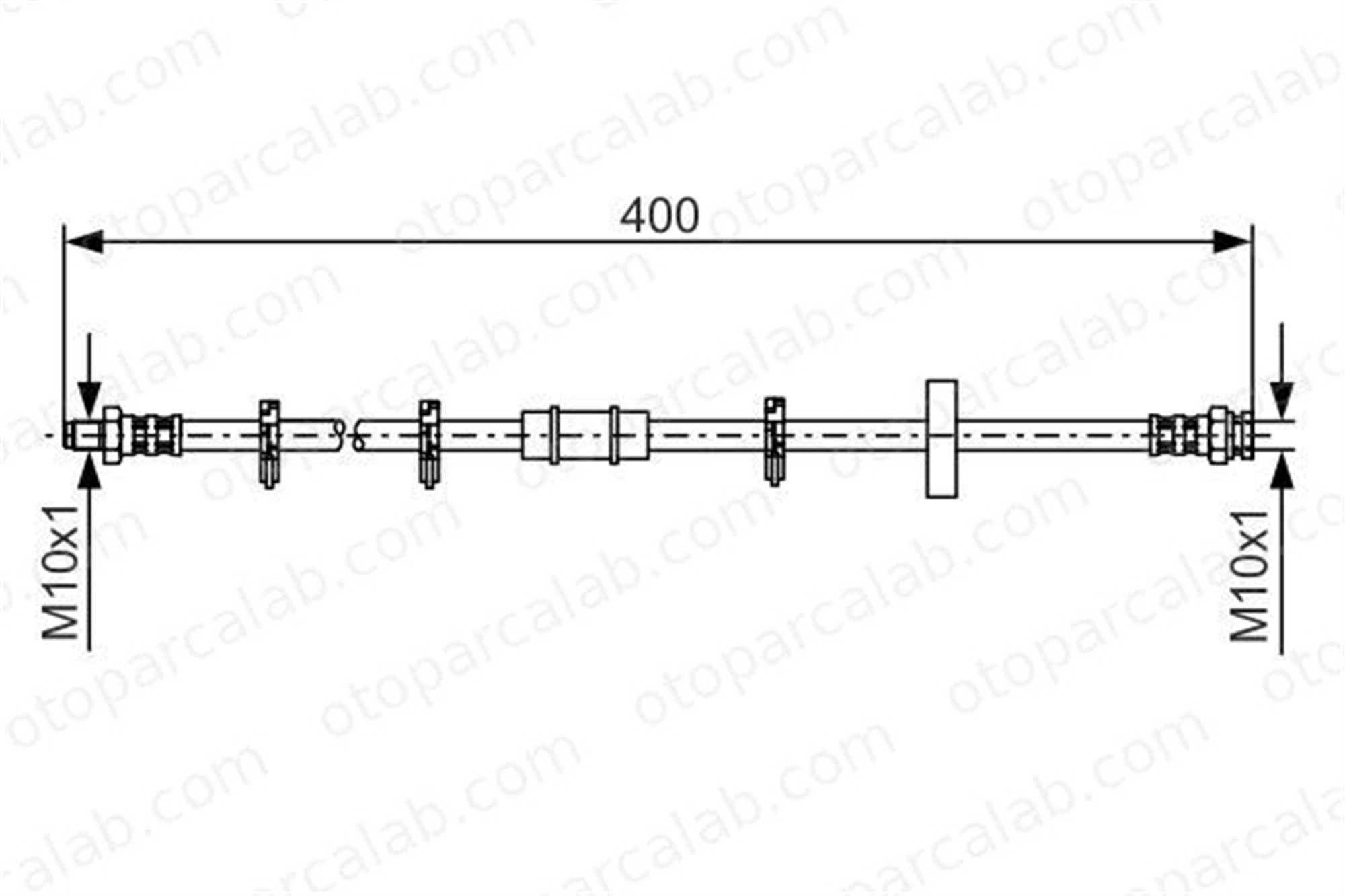 BOSCH 1 987 476 413 Fren Hortumu Ön Sağ veya Sol FIAT UNO 1987476413 71736955
