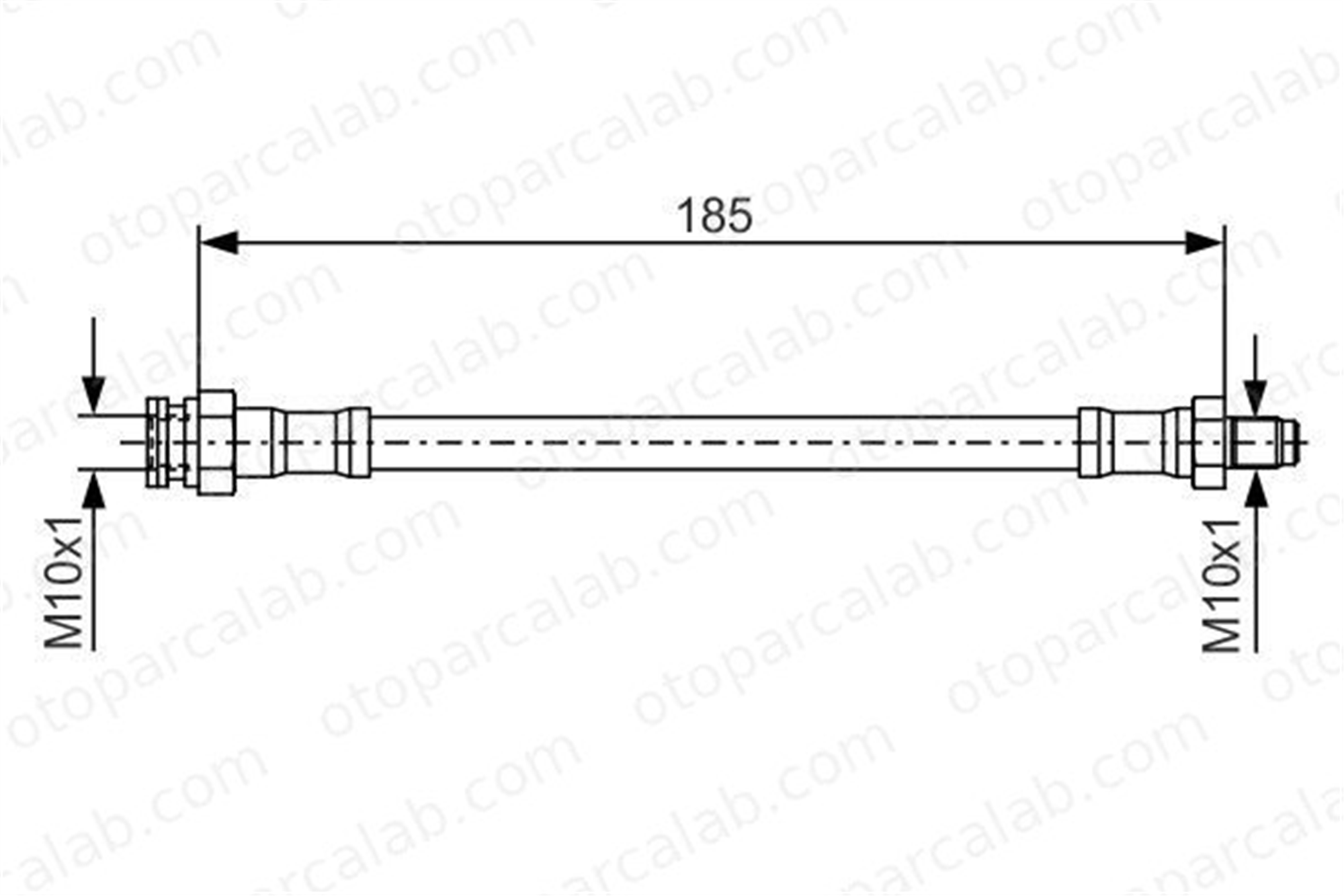 BOSCH 1 987 476 416 Fren Hortumu Arka Sağ veya Sol FIAT STILO STILO Multi Wagon 1987476416 5972813