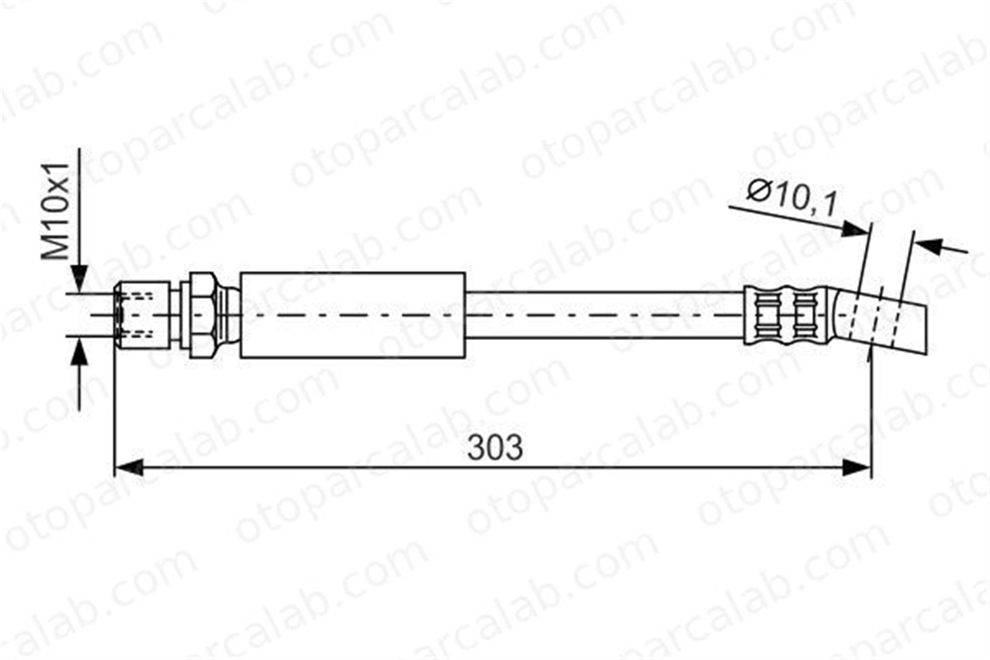 BOSCH 1 987 476 426 Fren Hortumu Ön Sağ veya Sol OPEL CORSA A Hatchback CORSA A TR 1987476426 562343