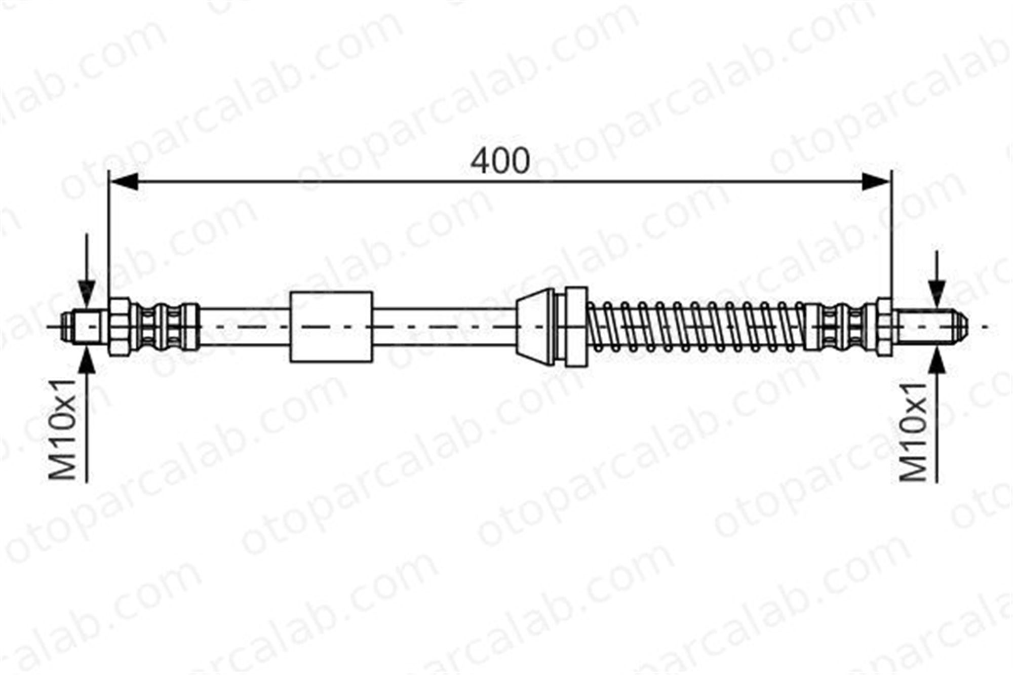 BOSCH 1 987 476 441 Fren Hortumu Ön Sağ veya Sol FORD FIESTA III FIESTA Kasa/büyük limuzin 7271916 96FB2078AE