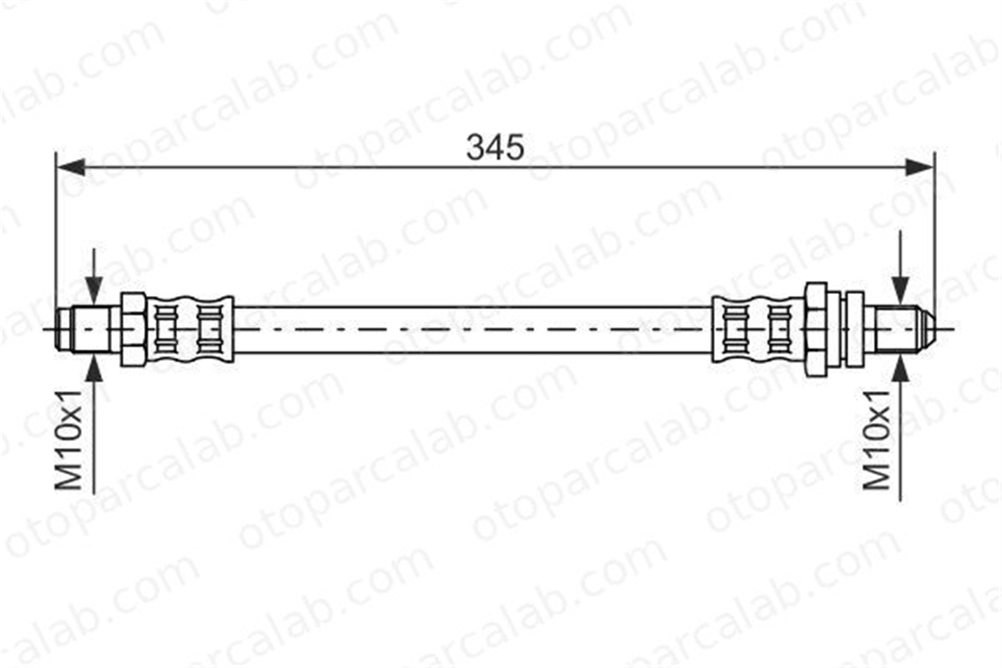 BOSCH 1 987 476 447 Fren Hortumu Arka Sağ veya Sol FORD FIESTA IV FIESTA Kasa/eğik arka 1987476447 1124812