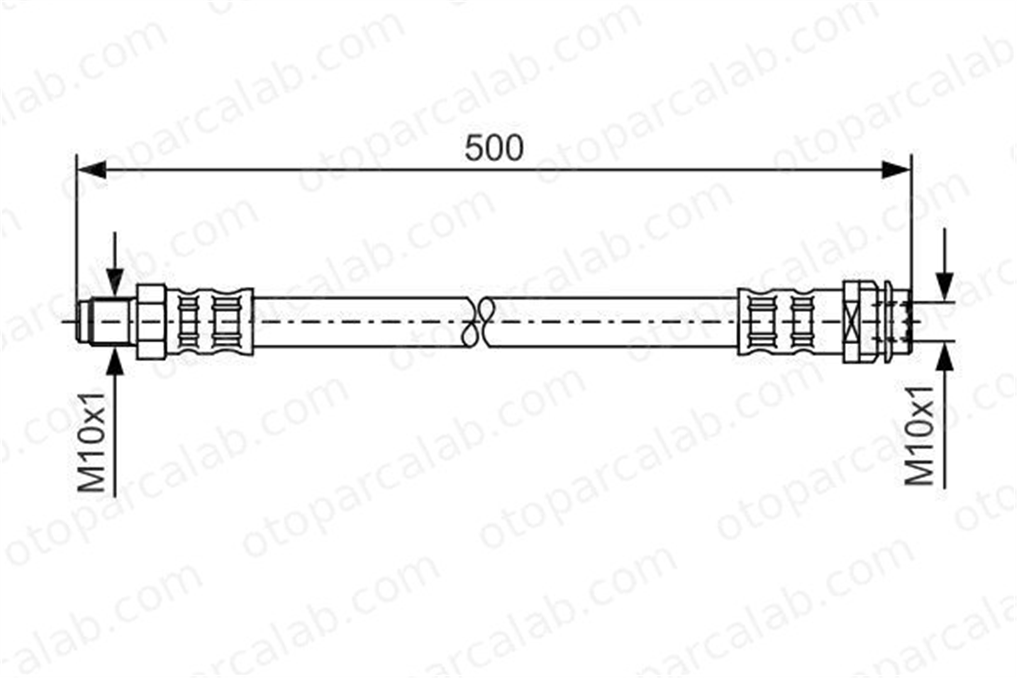 BOSCH 1 987 476 453 Fren Hortumu Ön Sağ veya Sol MERCEDES-BENZ A-SERISI B-SERISI Sports Tourer A1694280035 1694280035