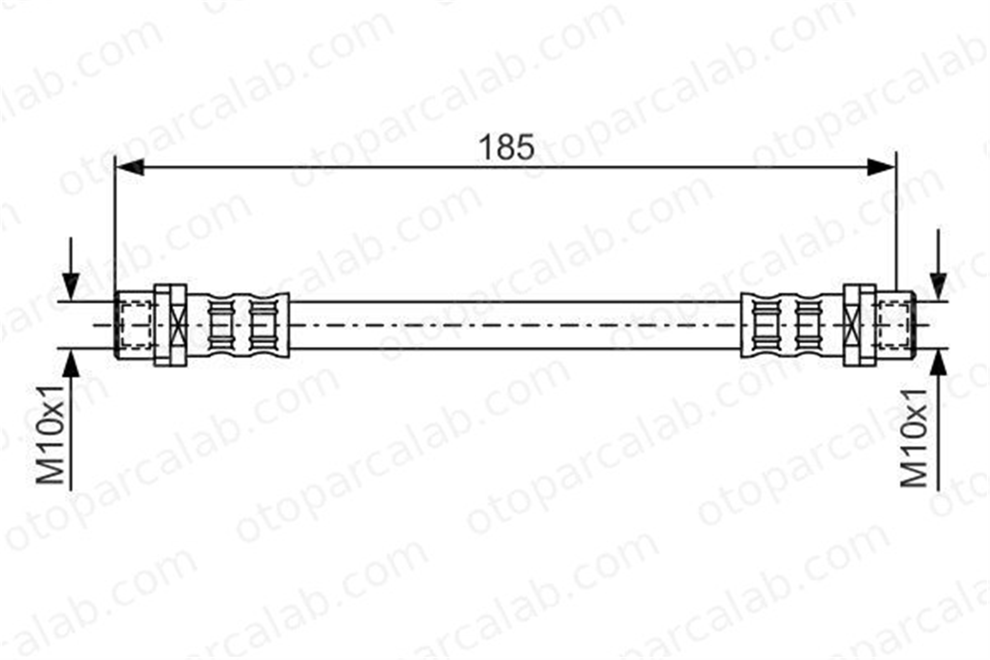BOSCH 1 987 476 458 Fren Hortumu Arka Sağ veya Sol AUDI A4 B5 A4 B5 Avant 1987476458 8A0611775A