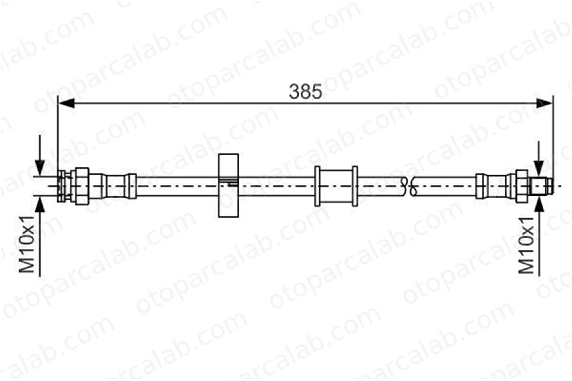 BOSCH 1 987 476 459 Fren Hortumu Ön Sağ veya Sol FIAT UNO 71736915 7569160