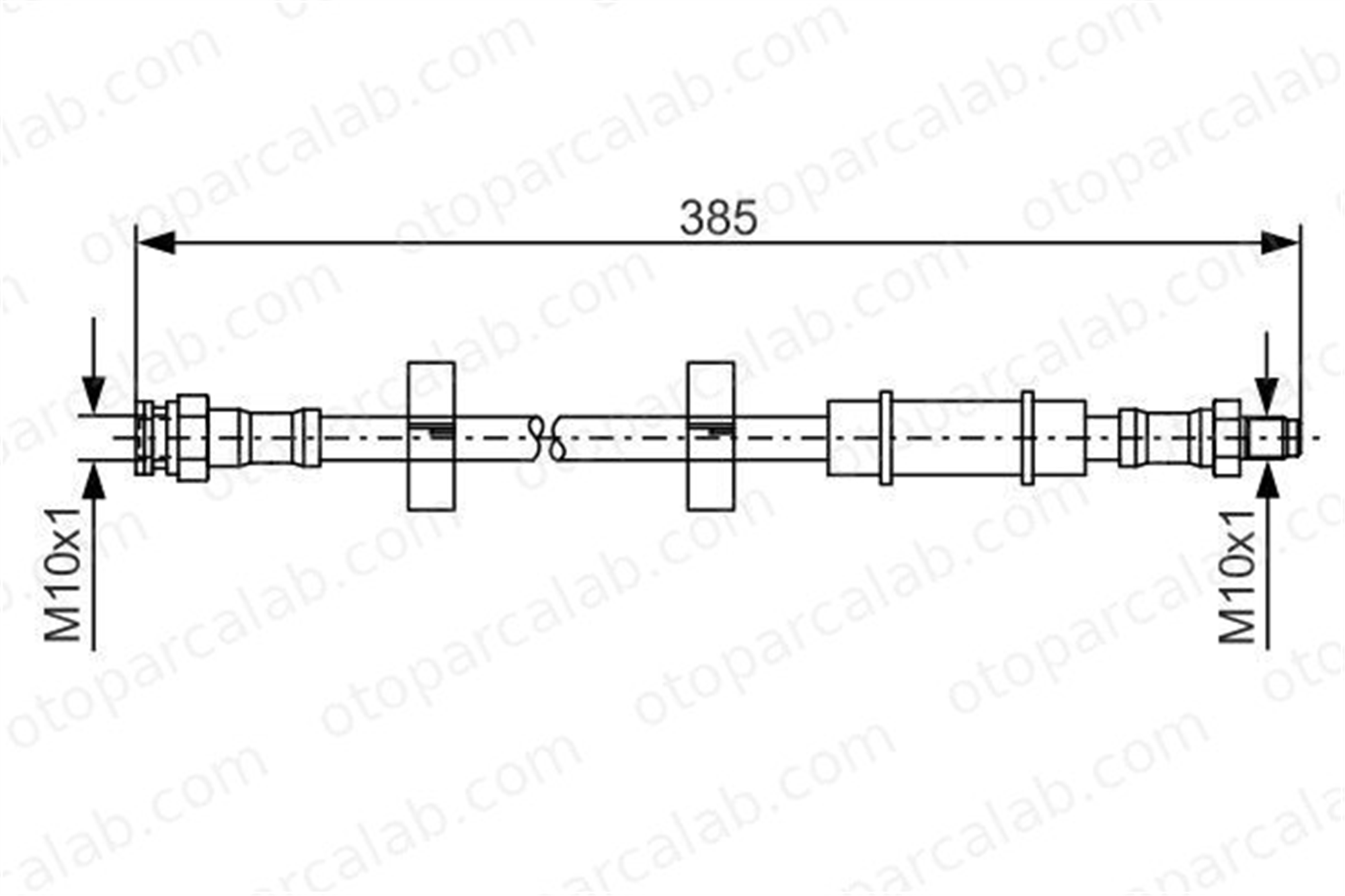 BOSCH 1 987 476 460 Fren Hortumu Arka Sağ veya Sol FIAT PANDA PANDA Kasa/eğik arka 1987476460 71736959