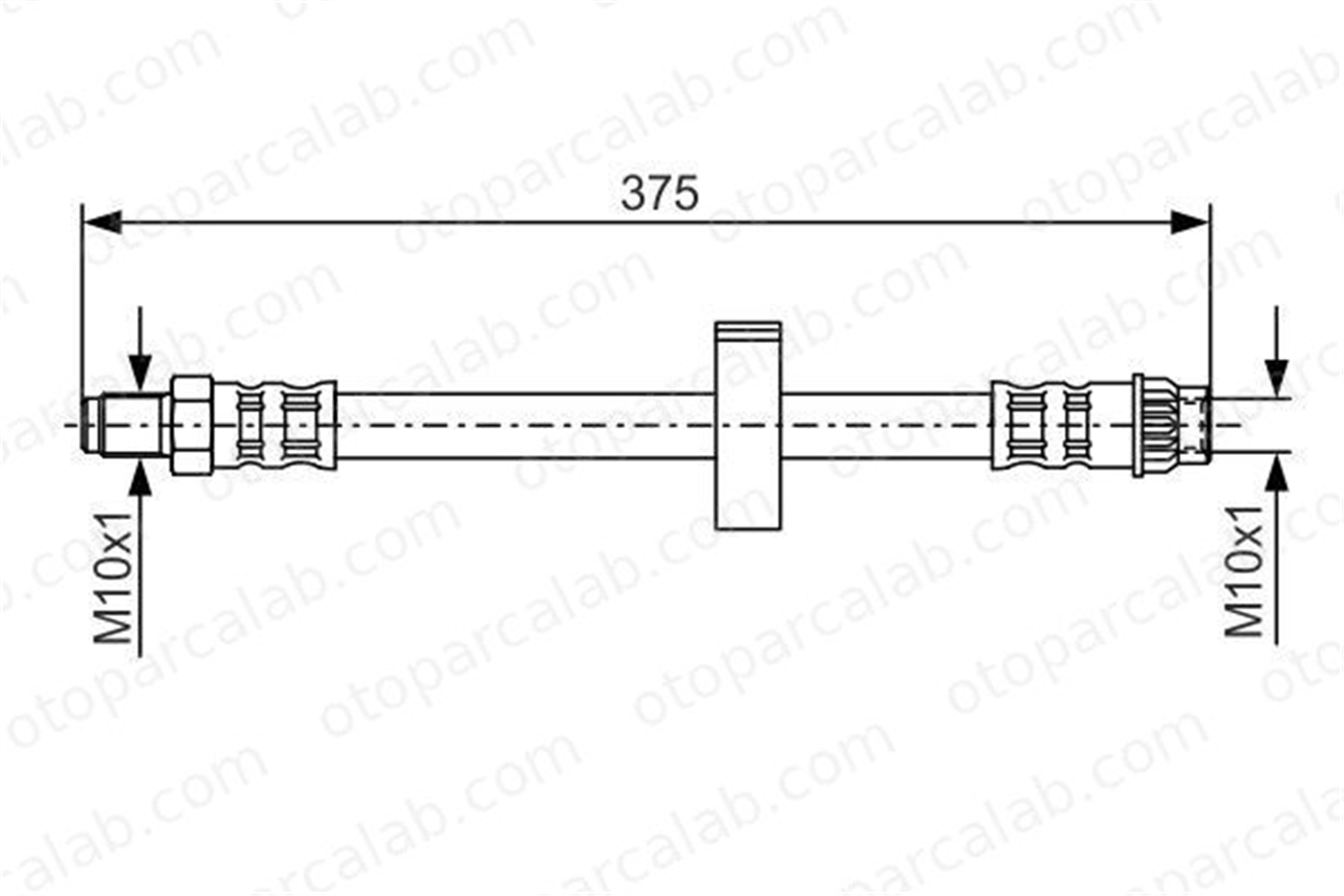 BOSCH 1 987 476 518 Fren Hortumu Ön Sağ veya Sol RENAULT 11 9 1987476518 7701349304