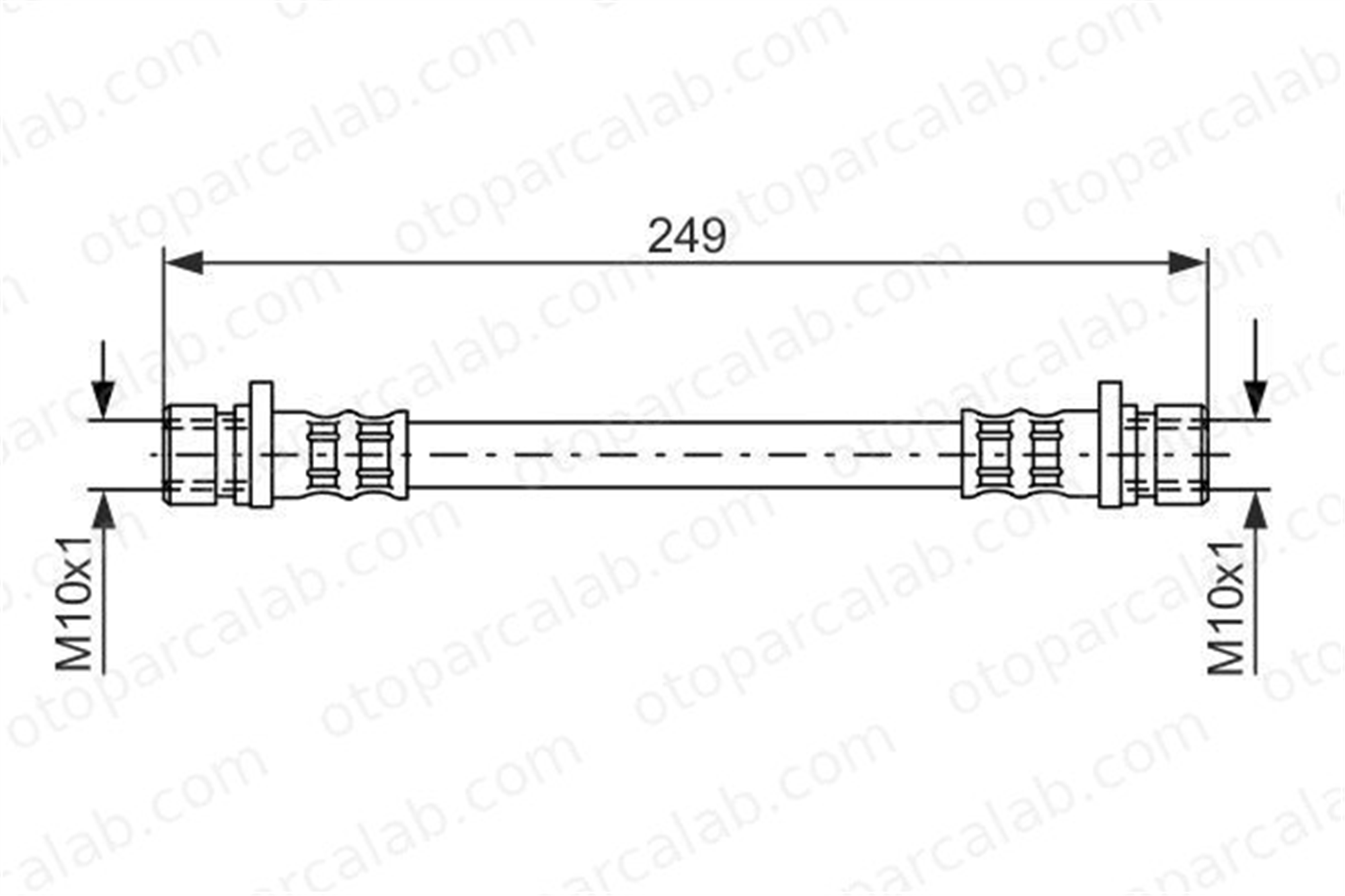 BOSCH 1 987 476 525 Fren Hortumu Arka Sağ veya Sol ROVER 400 II 200 II Hatchback 1987476525 46430SK3E11