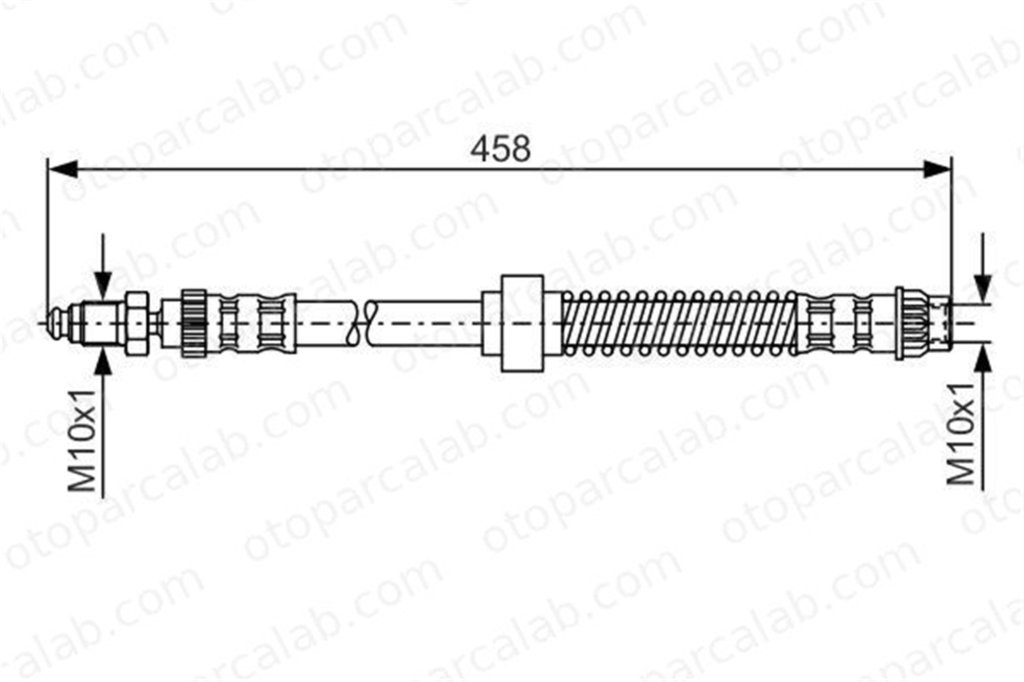 BOSCH 1 987 476 534 Fren Hortumu Ön Sağ veya Sol PEUGEOT 405 II 405 II Break 1987476534 480642