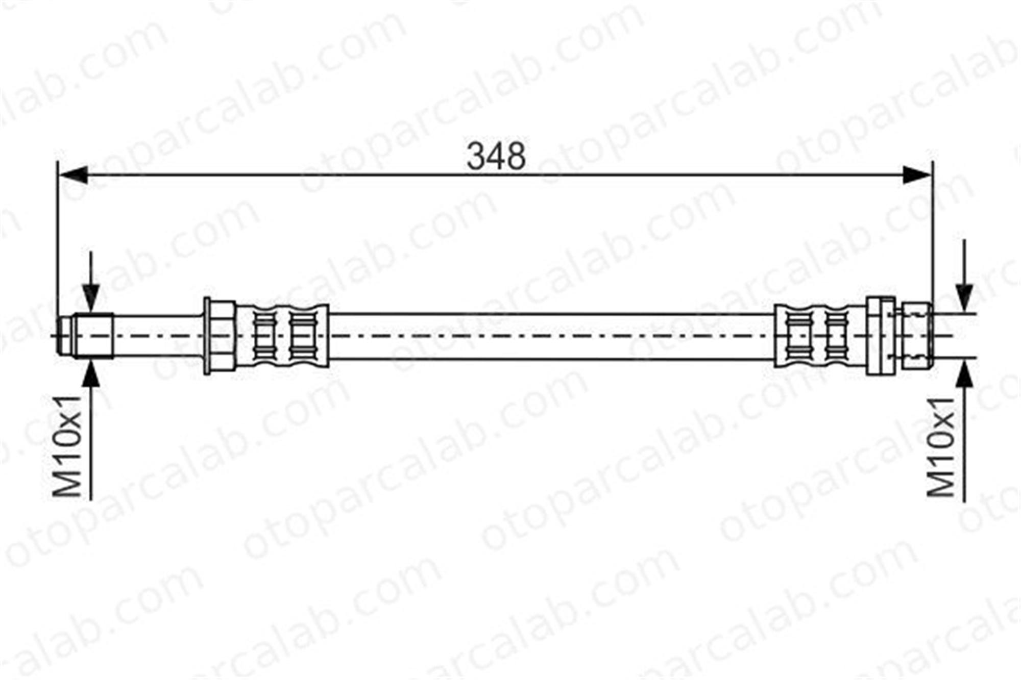 BOSCH 1 987 476 622 Fren Hortumu Arka Sağ veya Sol FORD MONDEO I Turnier MONDEO II Turnier T24023 93BB2282CA