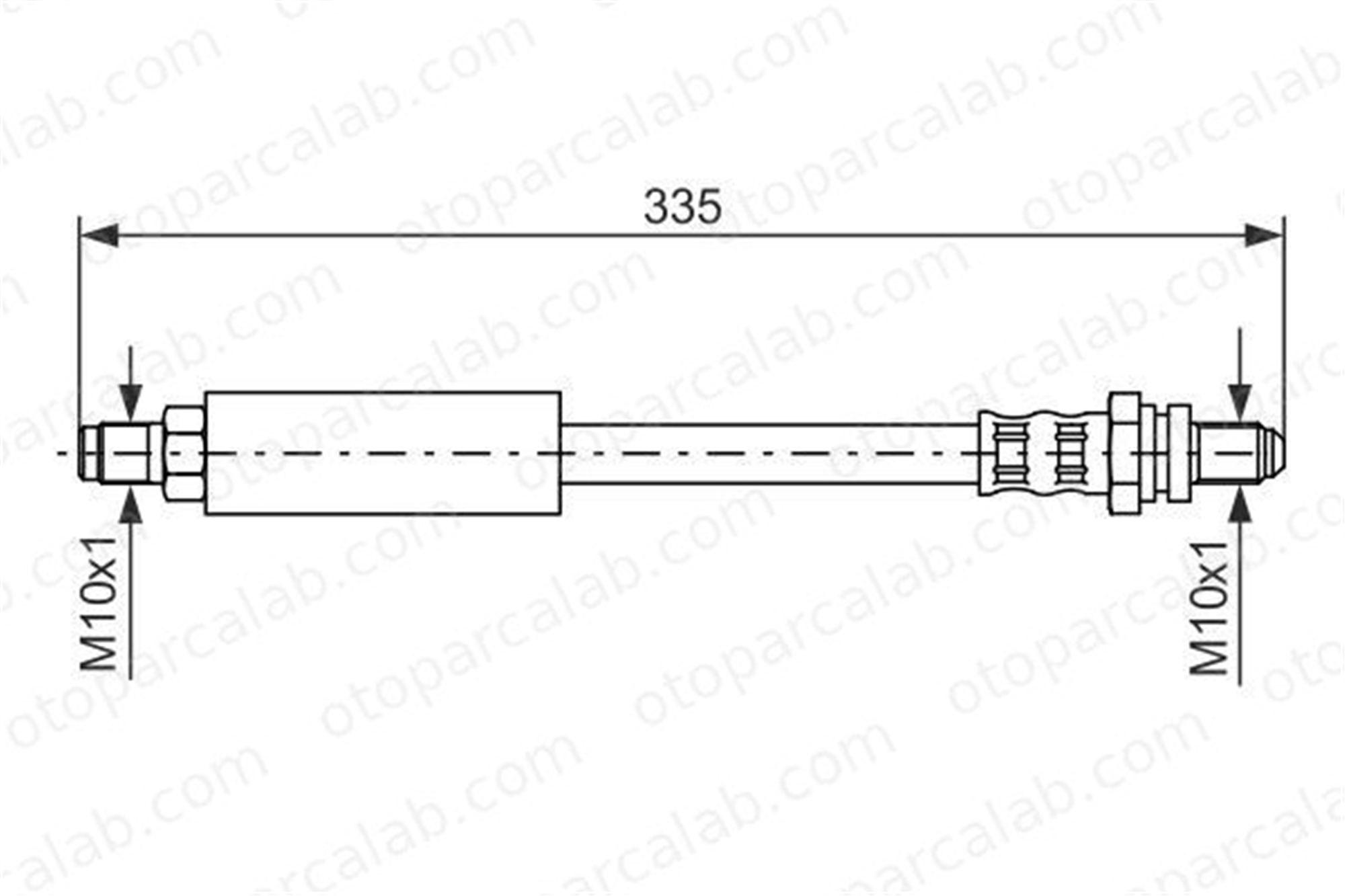 BOSCH 1 987 476 627 Fren Hortumu Arka Sağ veya Sol FORD ESCORT VI Sedan ESCORT VI 1987476627 T24072