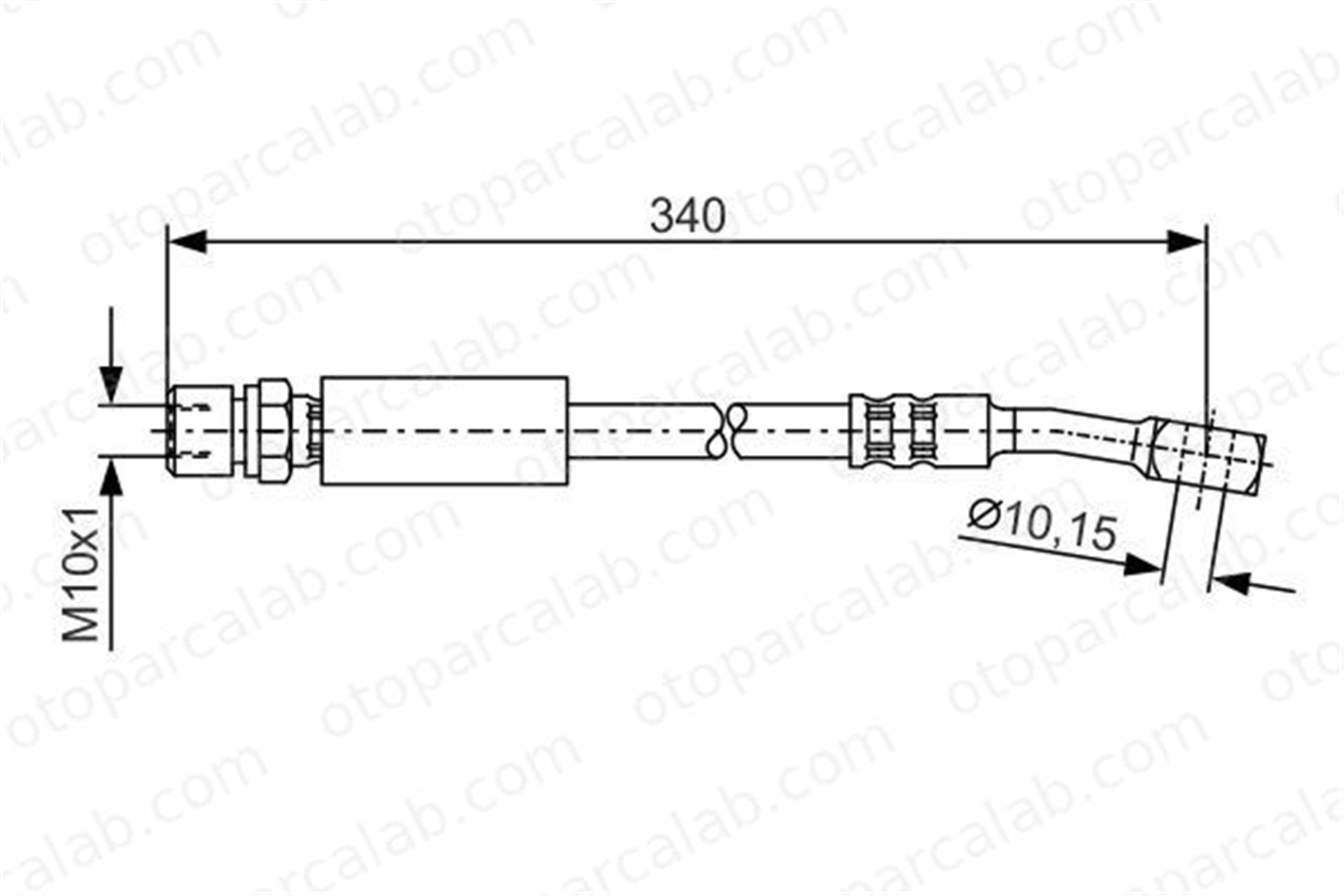 BOSCH 1 987 476 691 Fren Hortumu Ön Sağ veya Sol OPEL COMBO Kasa/büyük limuzin CORSA B 1987476691 T59009