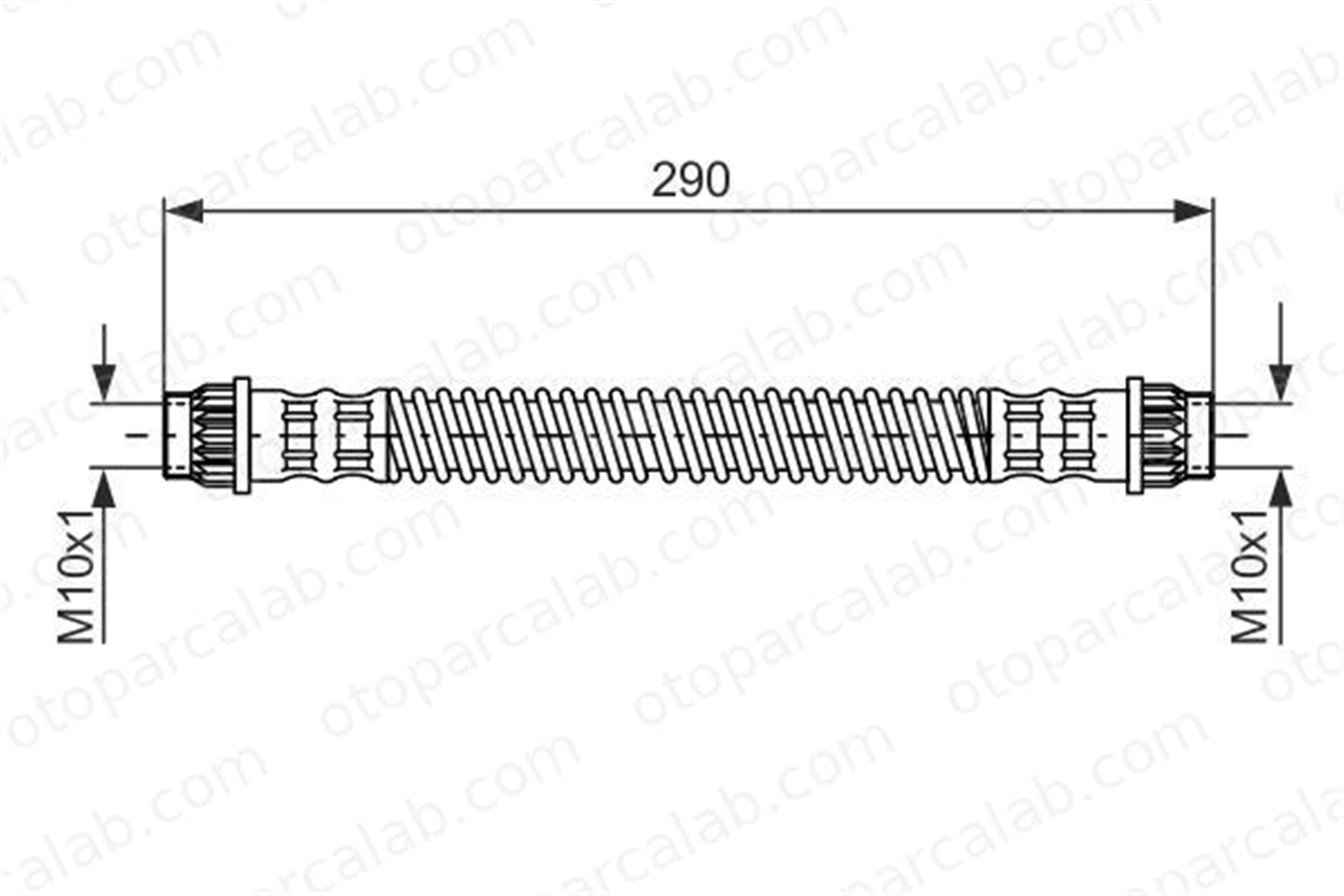BOSCH 1 987 476 702 Fren Hortumu Arka Sağ veya Sol RENAULT MEGANE I Classic MEGANE I 1987476702 T68035
