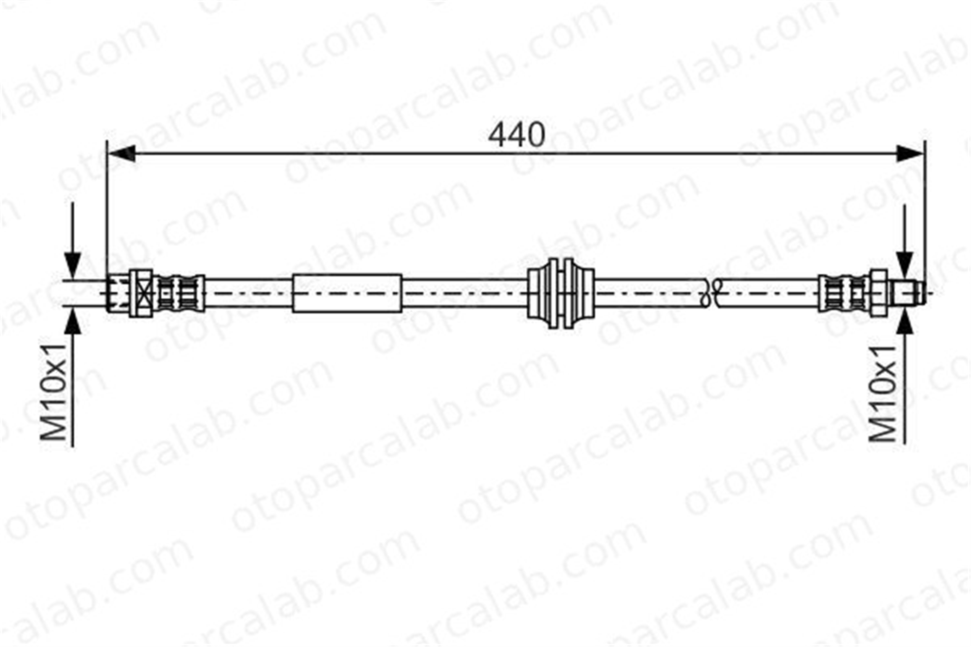 BOSCH 1 987 476 808 Fren Hortumu Arka Sağ veya Sol MINI MINI MINI Cabrio 1987476808 T06038