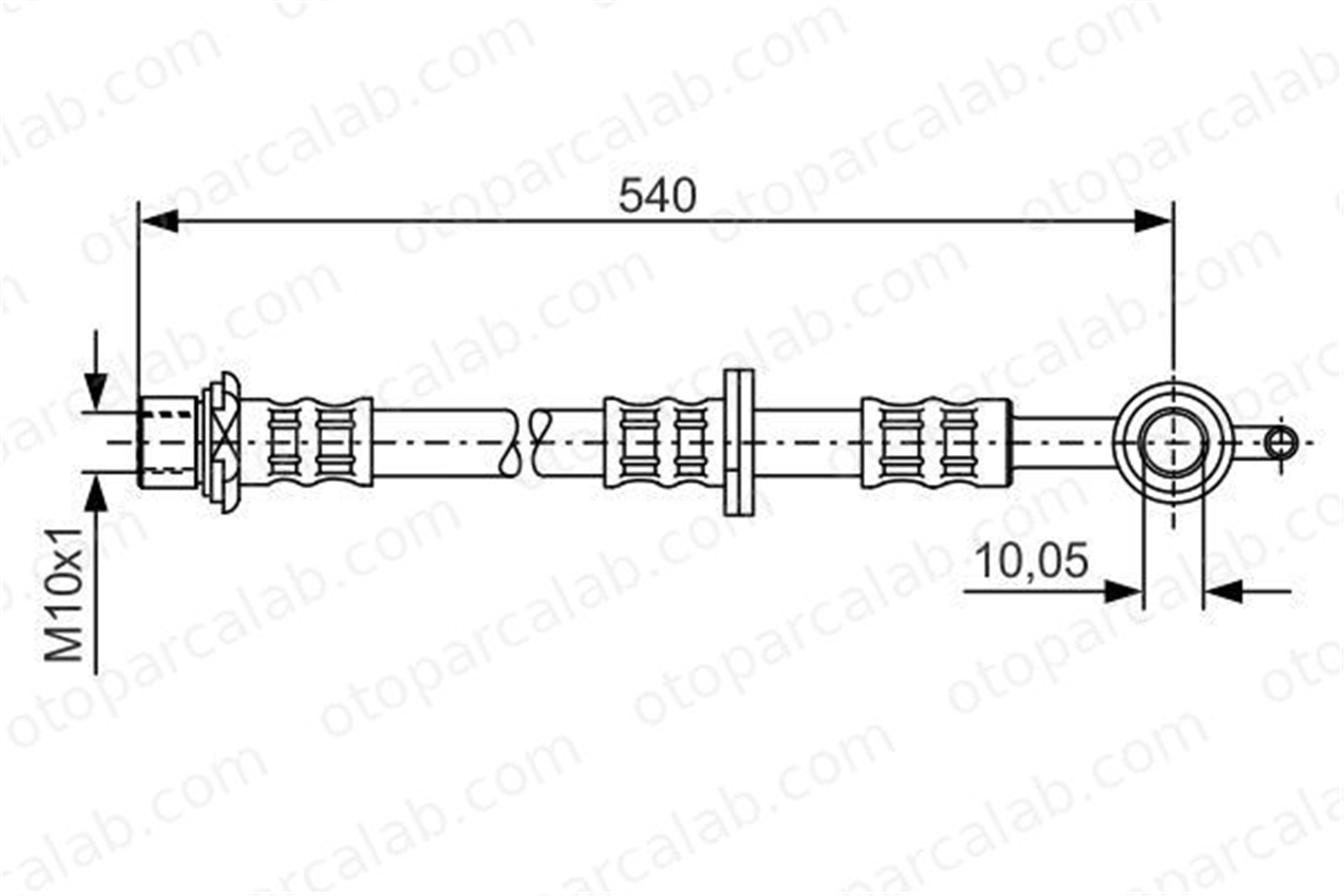 BOSCH 1 987 476 838 Fren Hortumu Ön Sol TOYOTA YARIS VERSO YARIS 1987476838 9094702C32