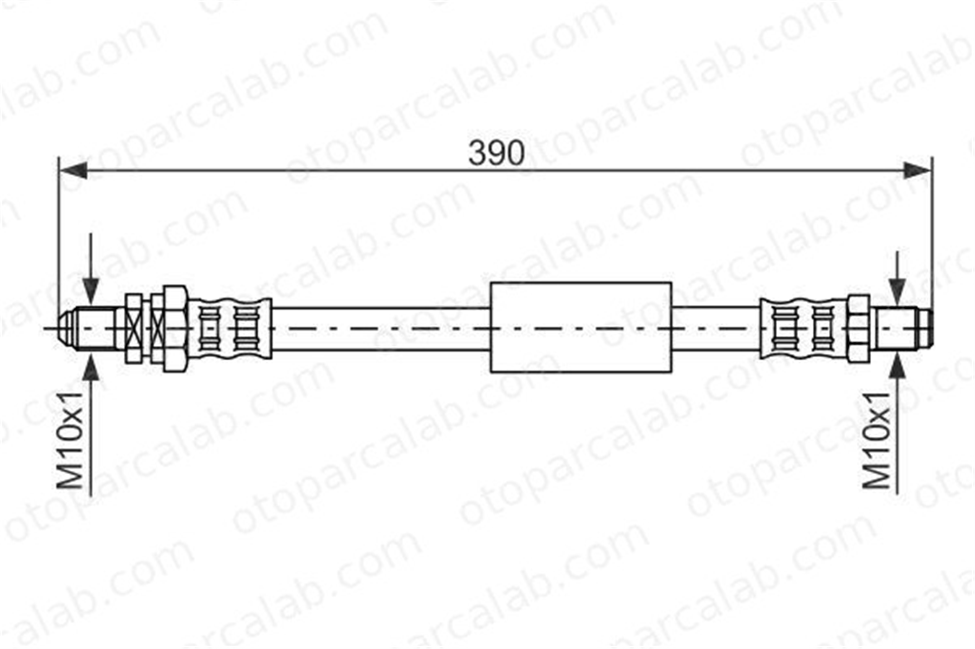 BOSCH 1 987 476 840 Fren Hortumu Arka Sağ veya Sol FORD KA STREET KA 1987476840 T24102