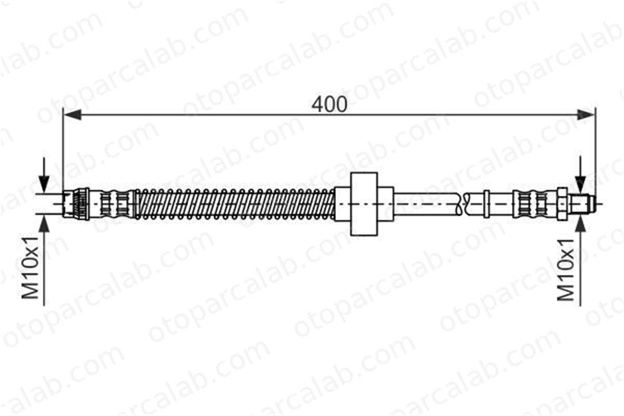 BOSCH 1 987 476 844 Fren Hortumu Ön Sağ veya Sol CITROËN XANTIA XANTIA Break 1987476844 T61073