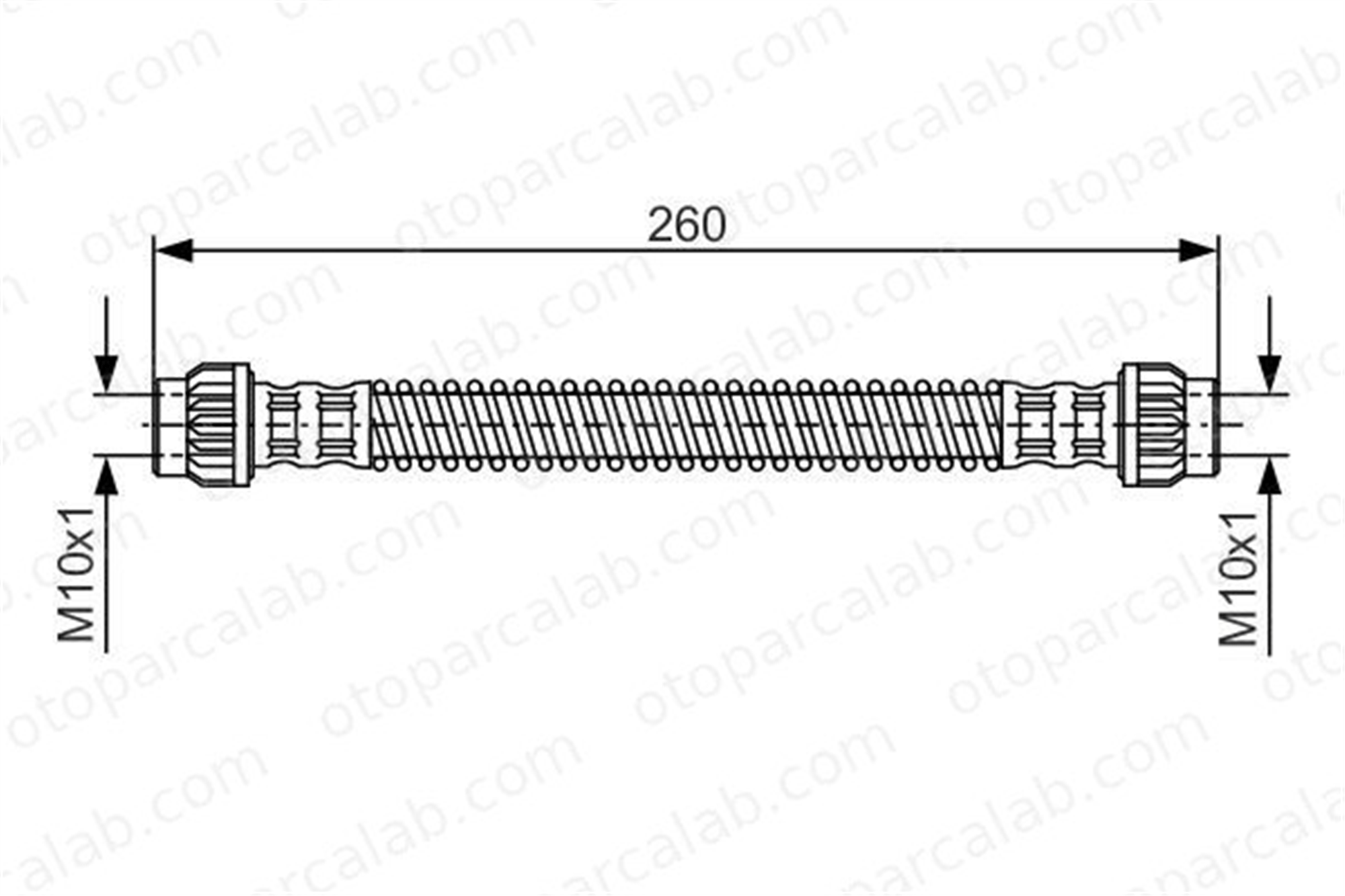 BOSCH 1 987 476 869 Fren Hortumu Arka Sağ veya Sol CITROËN C5 I Break C5 II Break 1987476869 480698