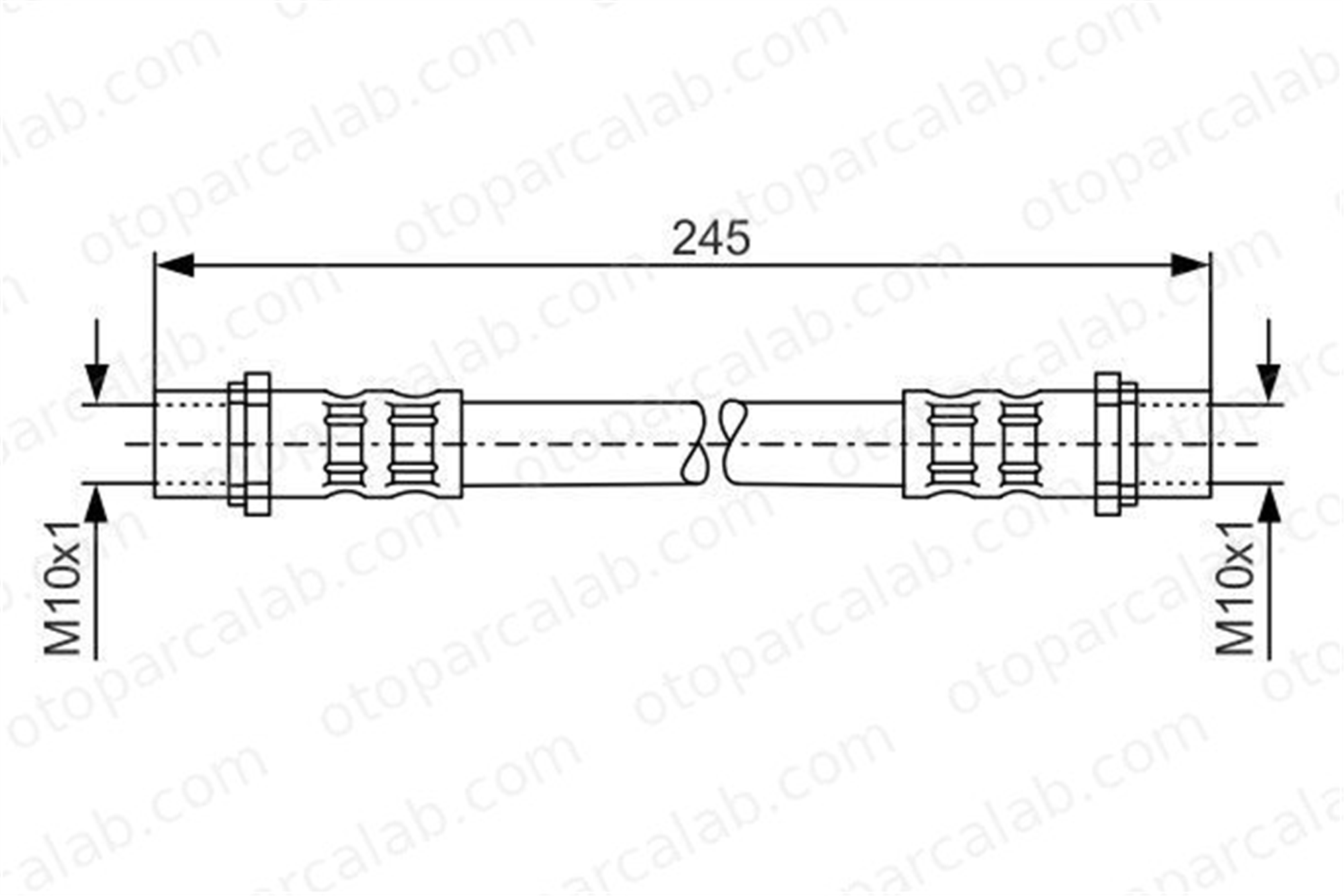 BOSCH 1 987 476 904 Fren Hortumu Arka Sağ veya Sol OPEL ASTRA G Station wagon ASTRA G Sedan 1987476904 T59014